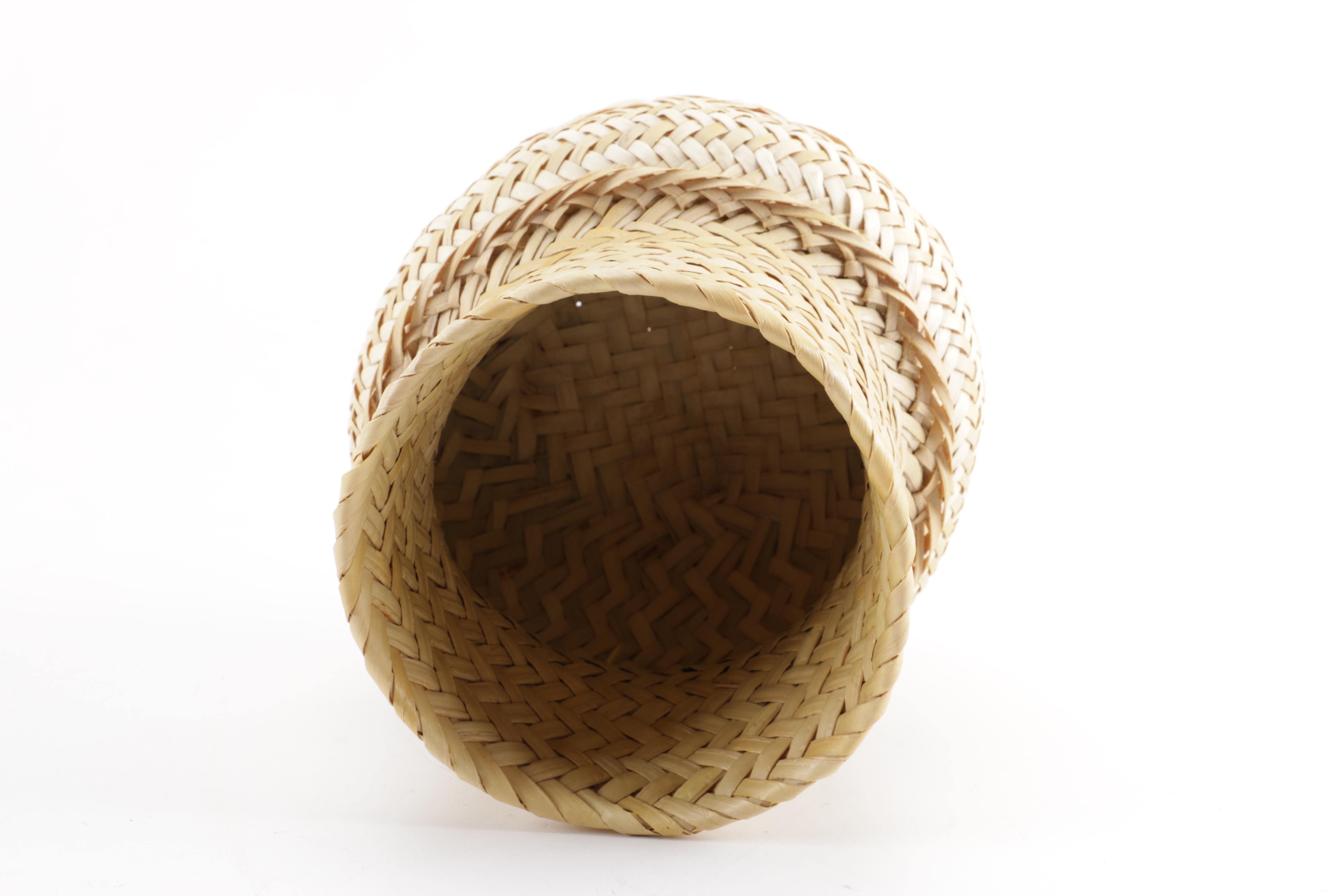 Handwoven Straw Basket