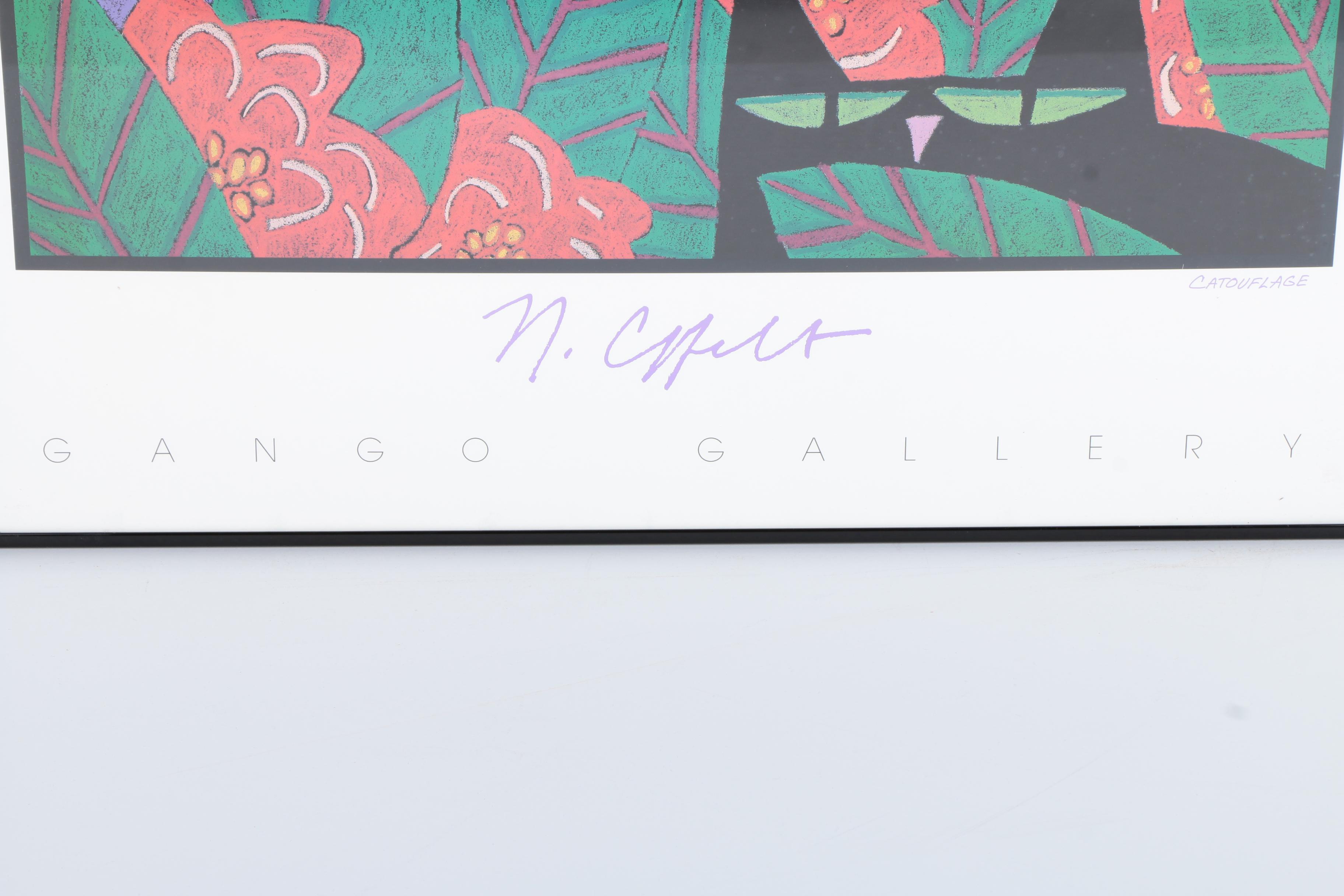 Offset Lithograph After Nancy Coffelt's "Catoflauge"