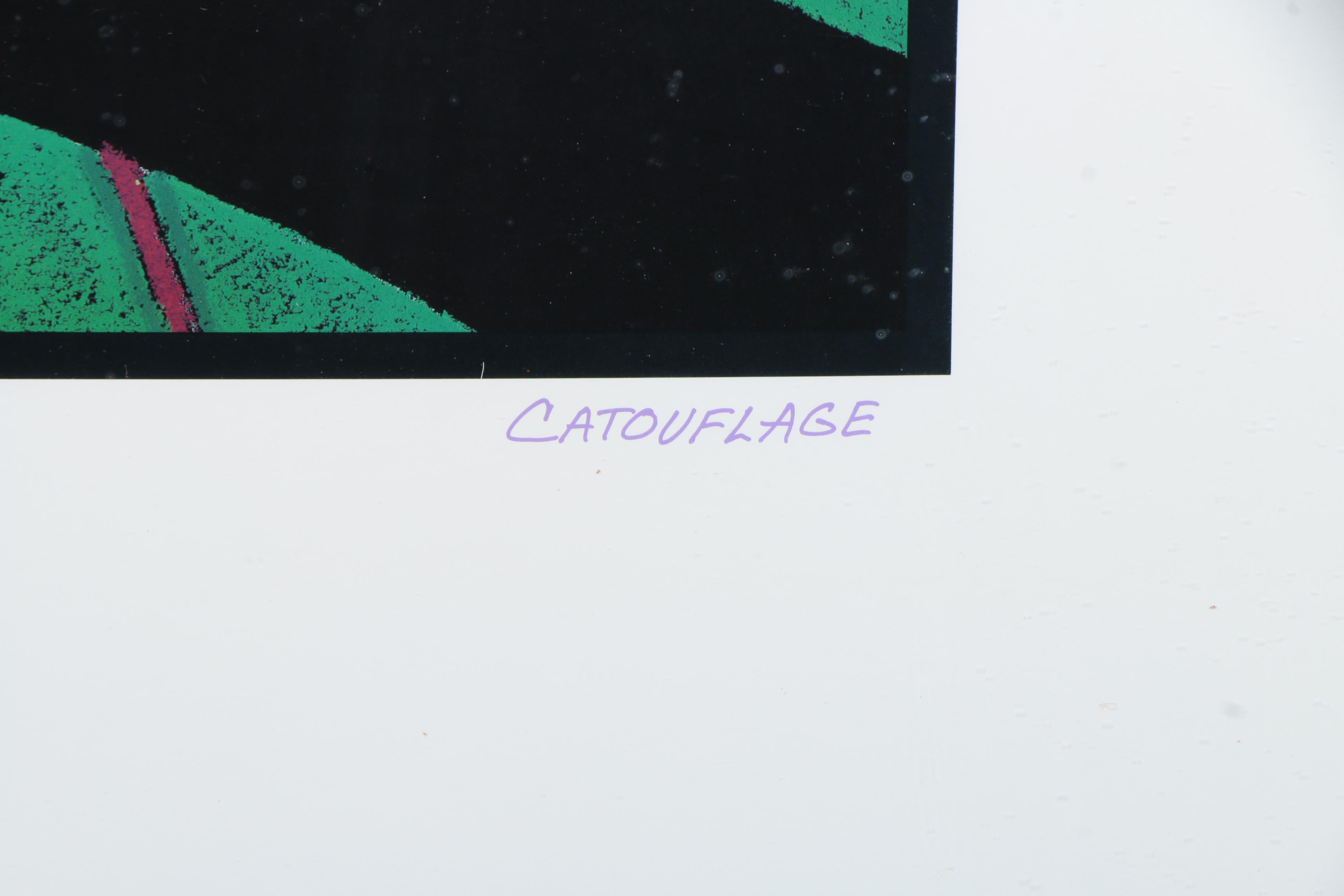 Offset Lithograph After Nancy Coffelt's "Catoflauge"