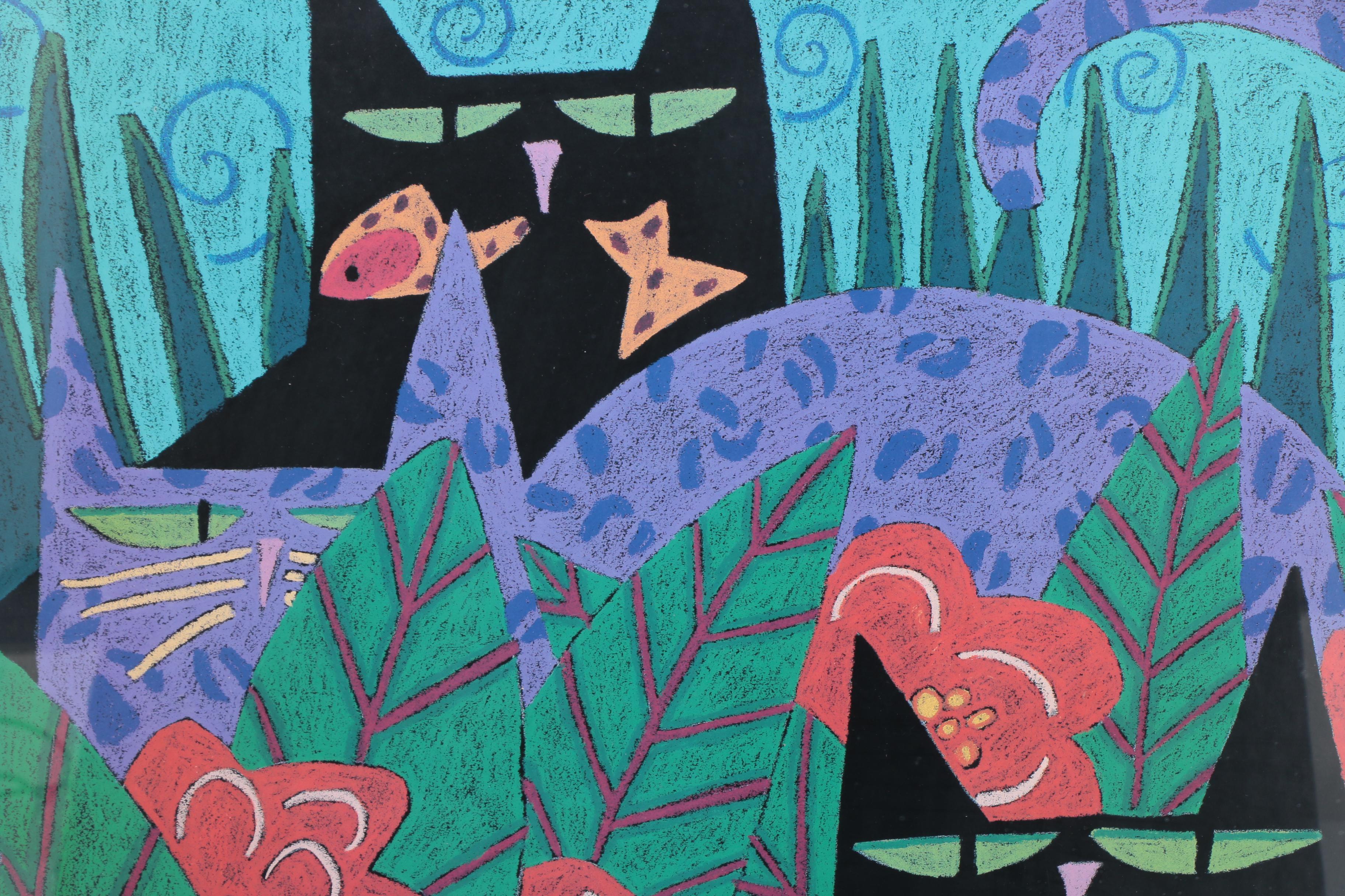 Offset Lithograph After Nancy Coffelt's "Catoflauge"