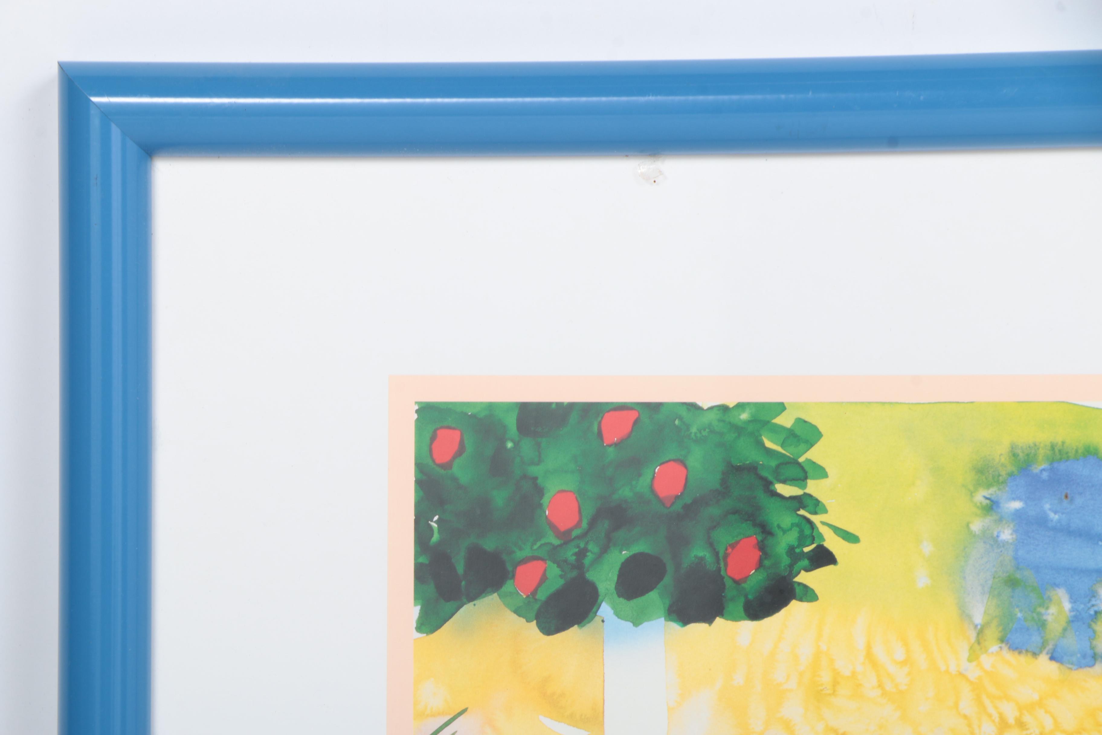 Pair of 1991 Offset Lithographs after Mike Smith Watercolor Illustrations