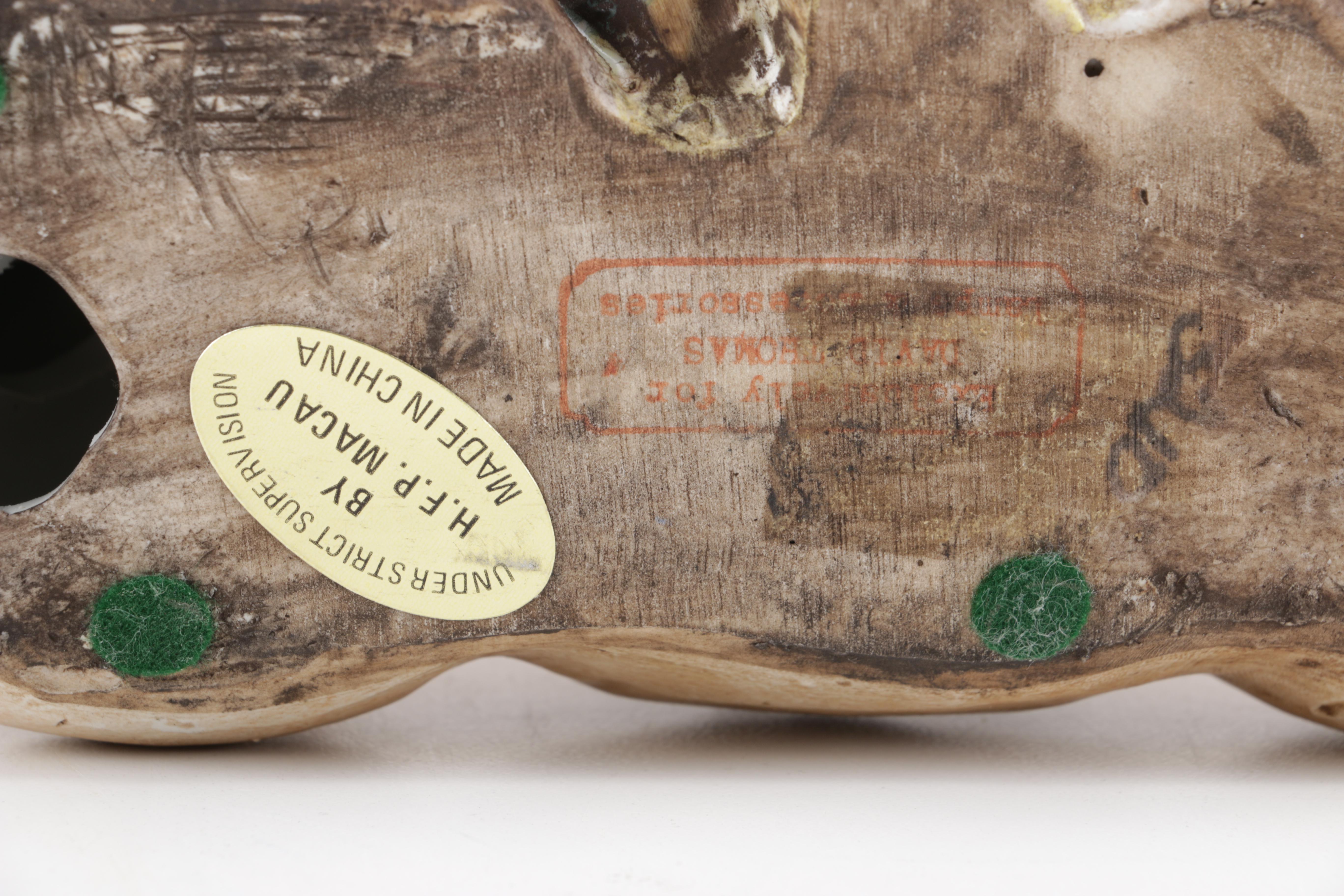 H.F.P. Macau Figurine of Man and Deer