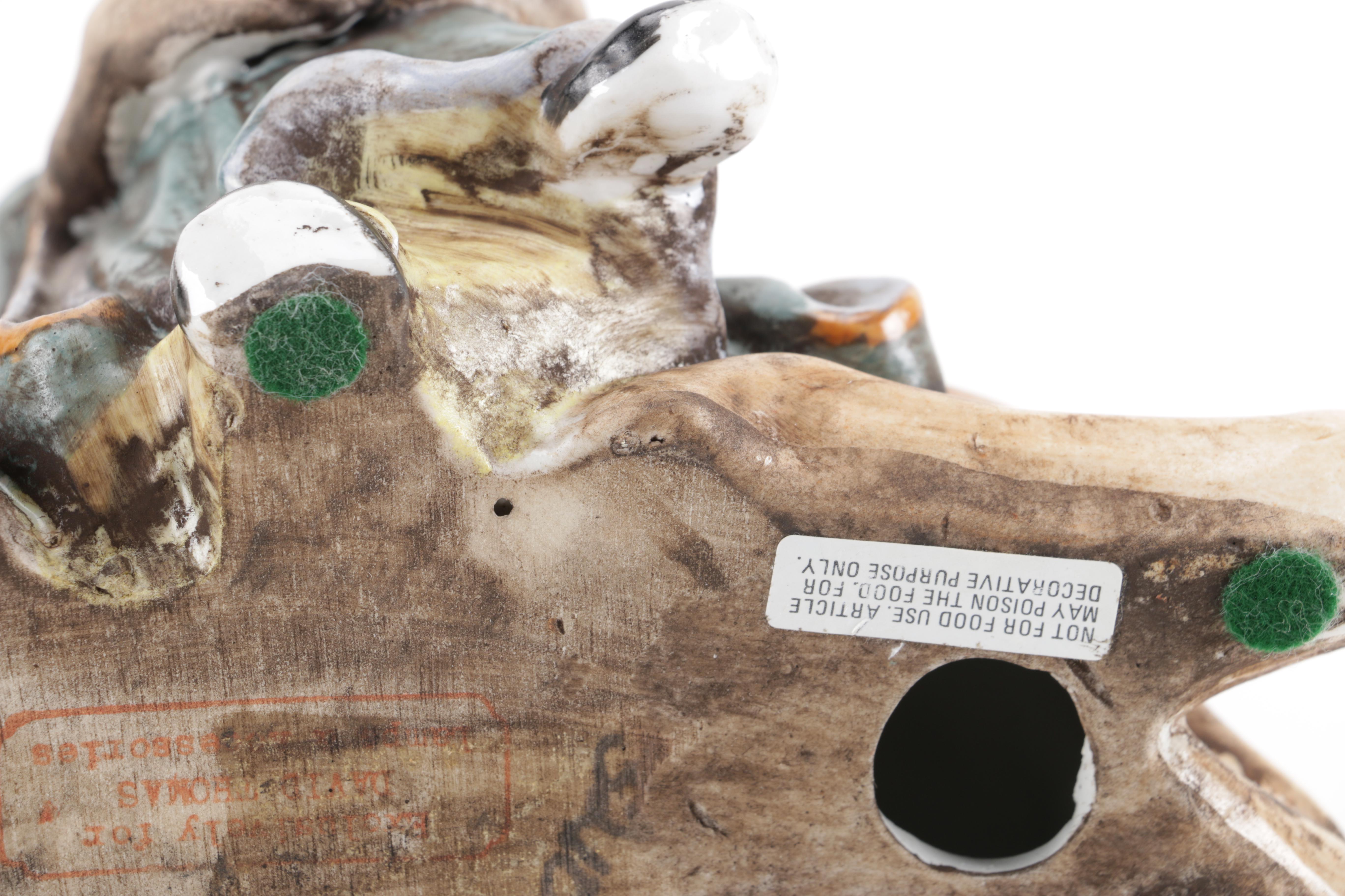 H.F.P. Macau Figurine of Man and Deer