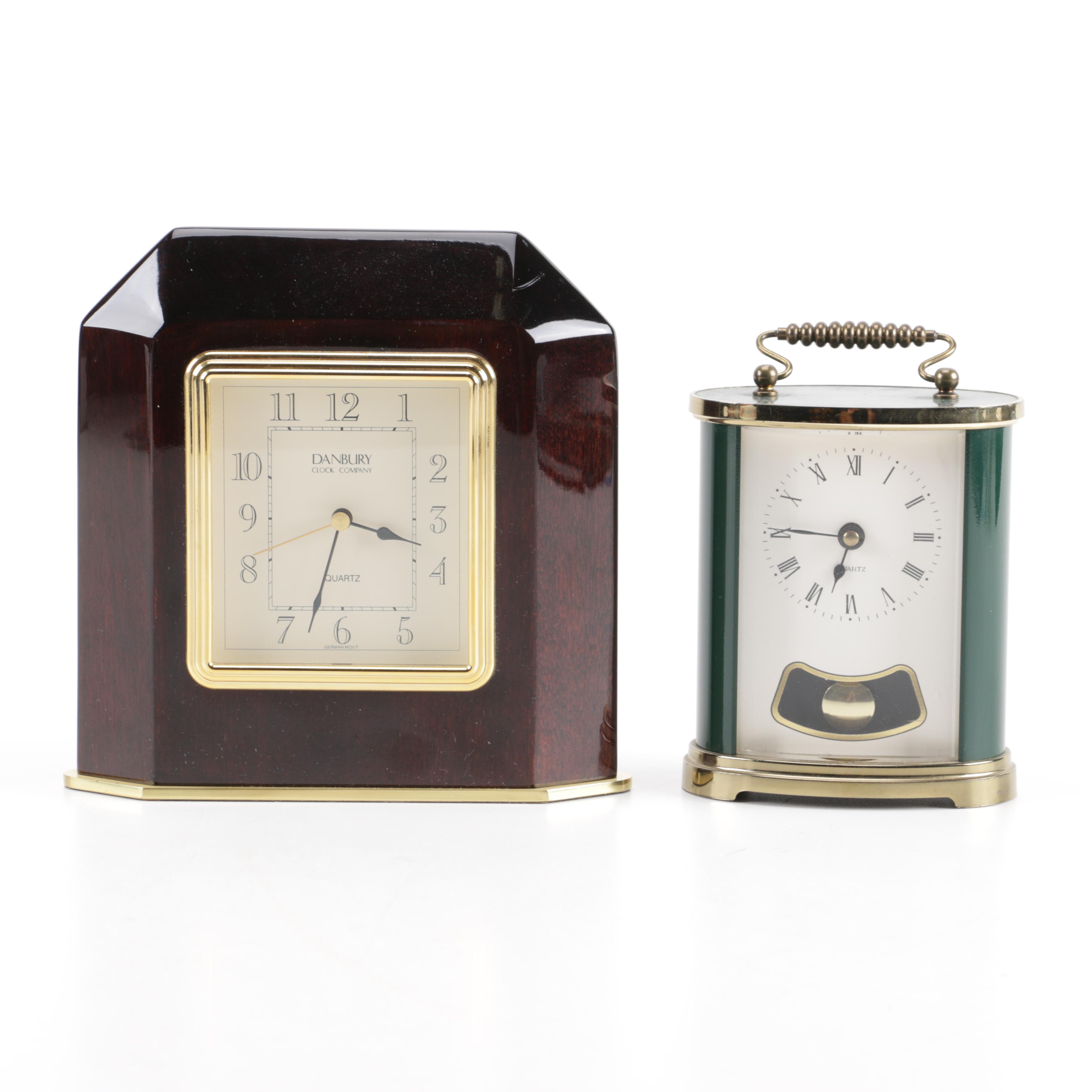 Pair of Analog Mantel Clocks