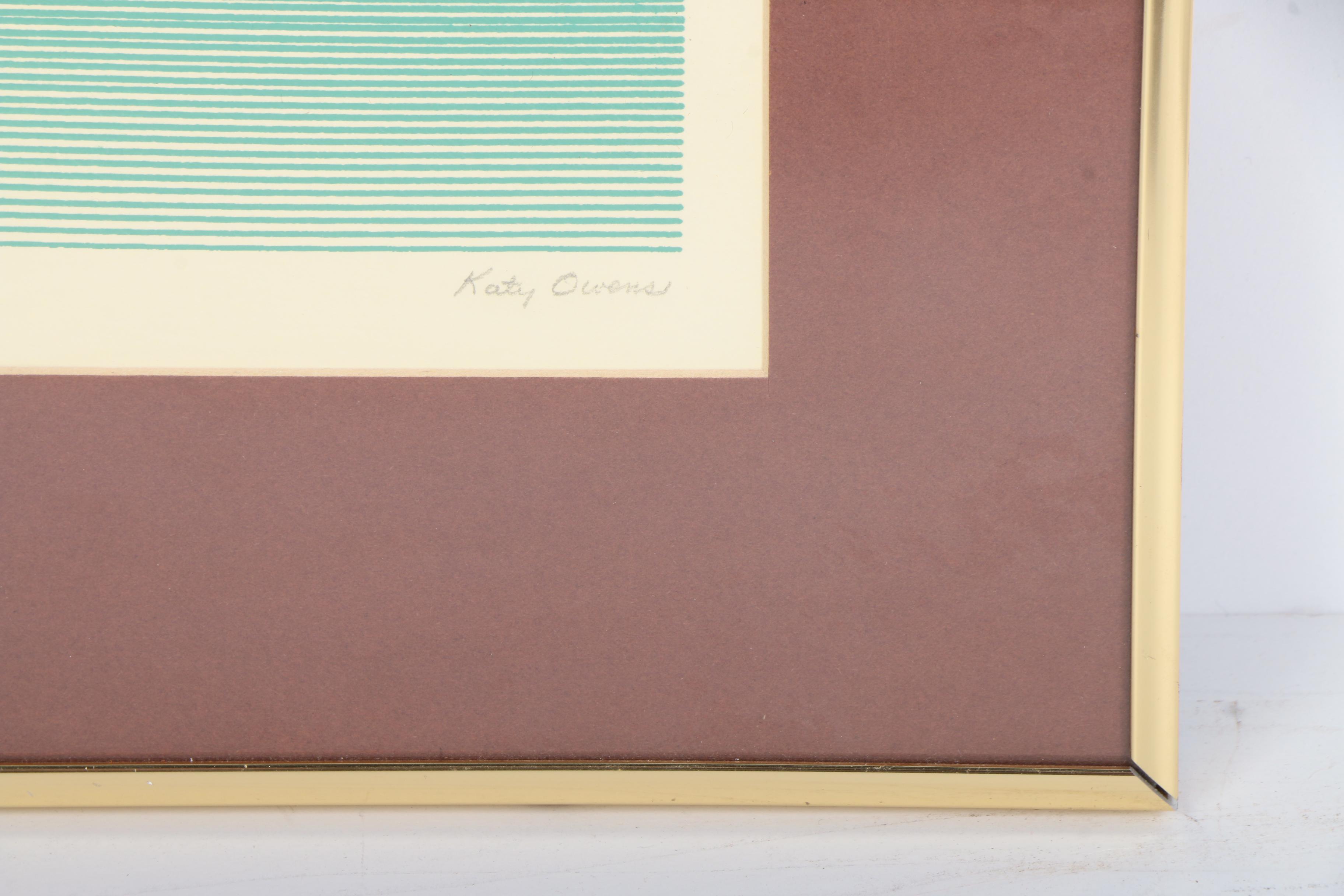 Circa 1975 Katy Owens Limited Edition Serigraph "Dawn of Creative Computing"