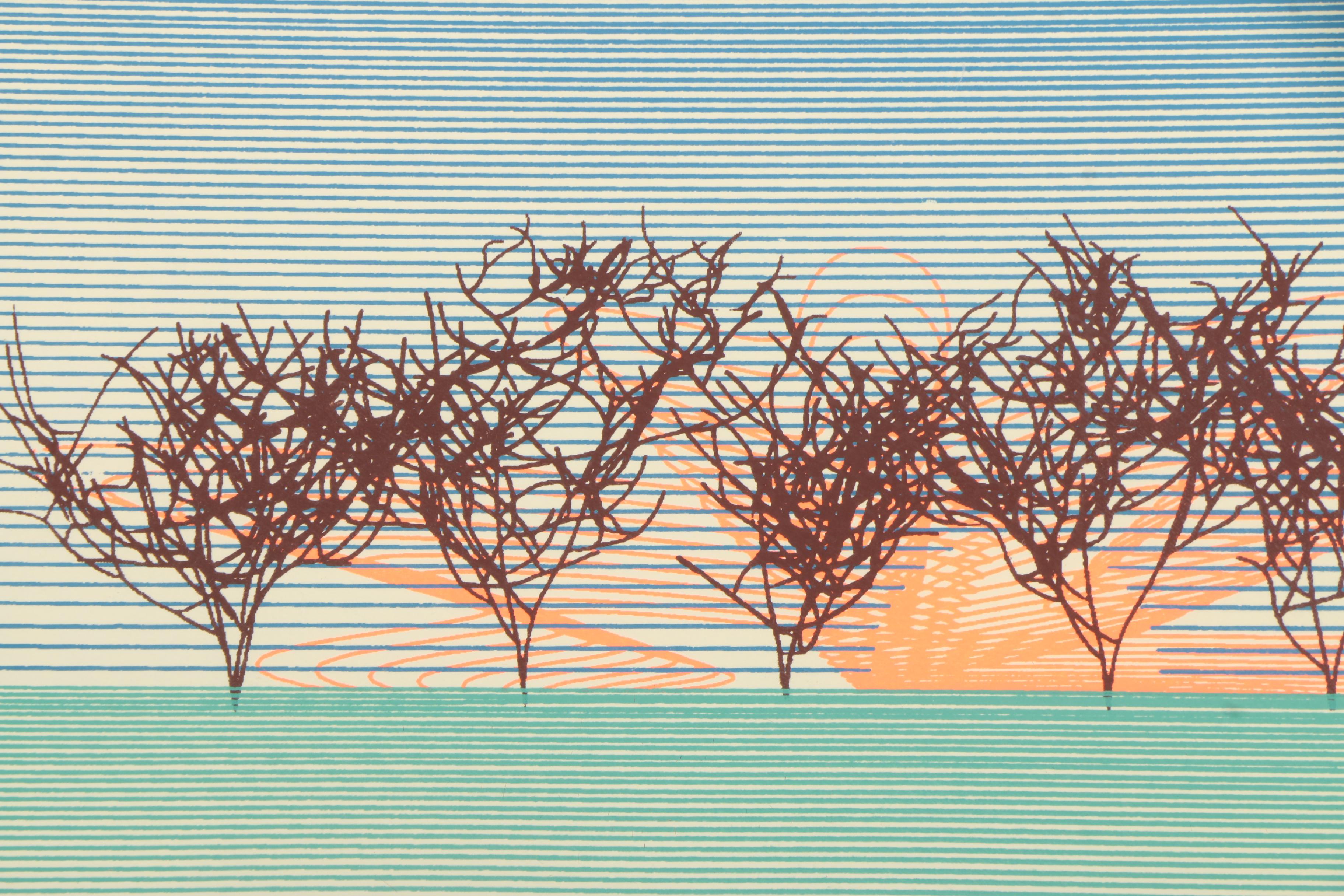 Circa 1975 Katy Owens Limited Edition Serigraph "Dawn of Creative Computing"