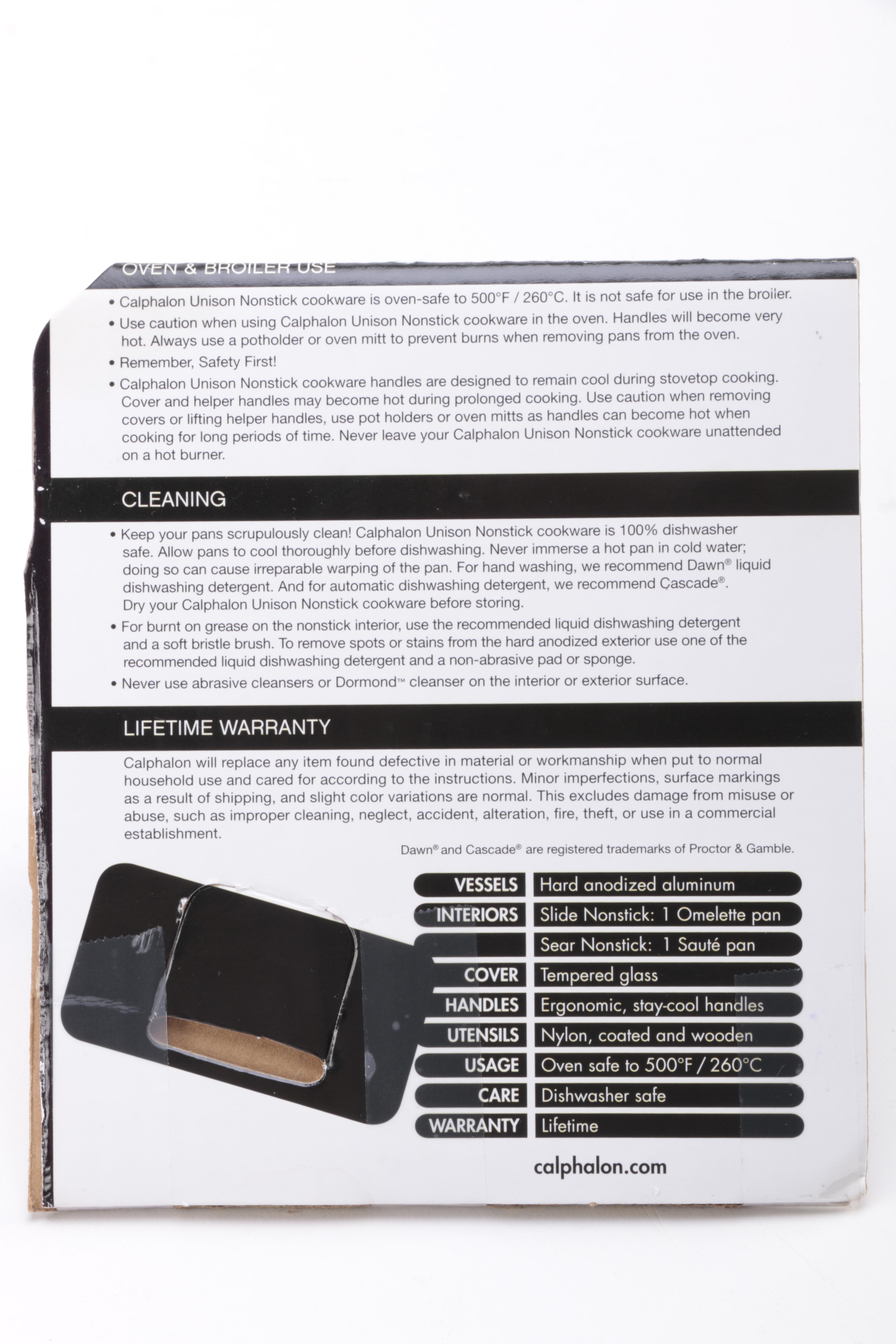 Calphalon Unison "Slide" Cooking Pan