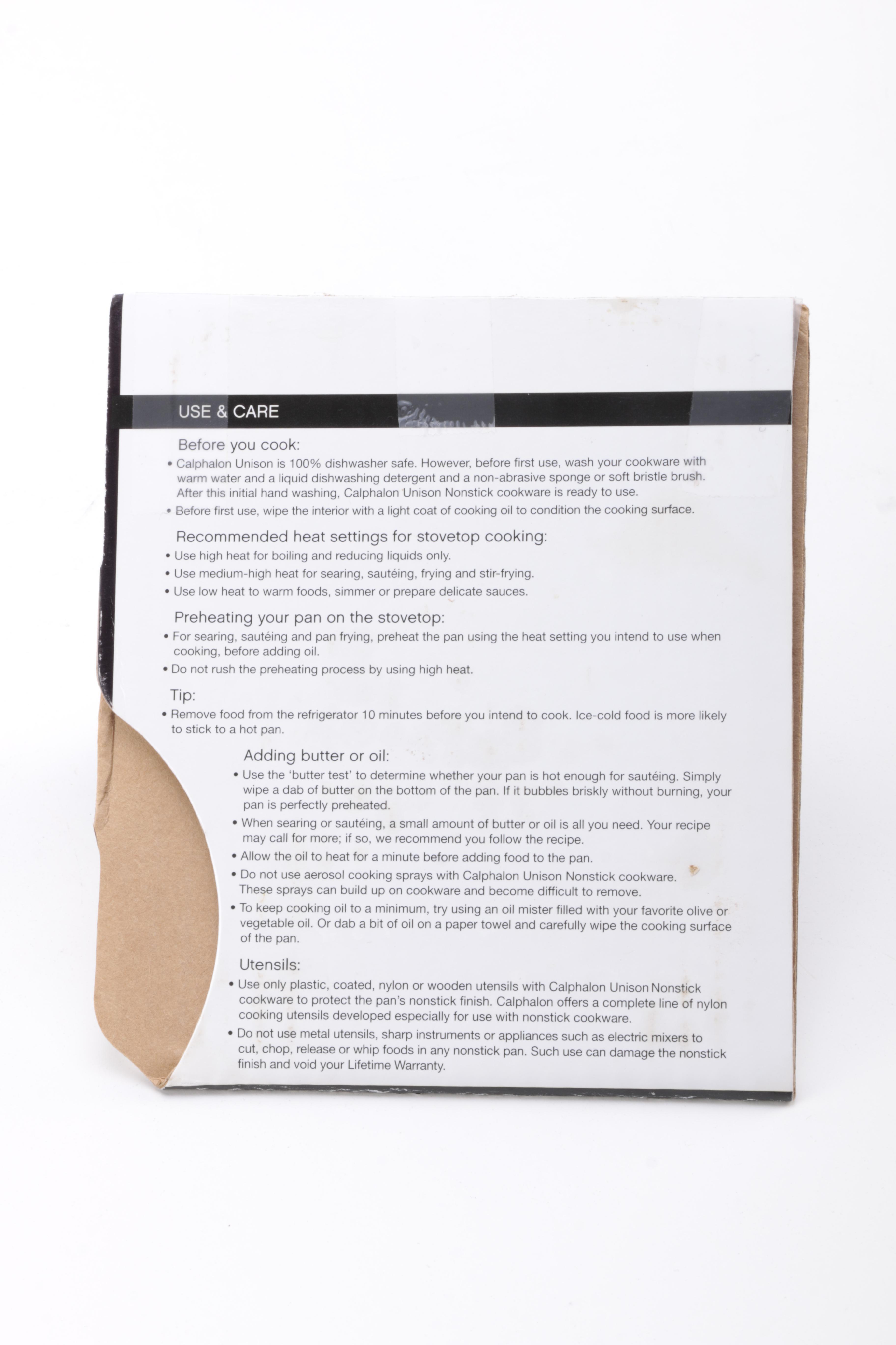 Calphalon Unison "Slide" Cooking Pan