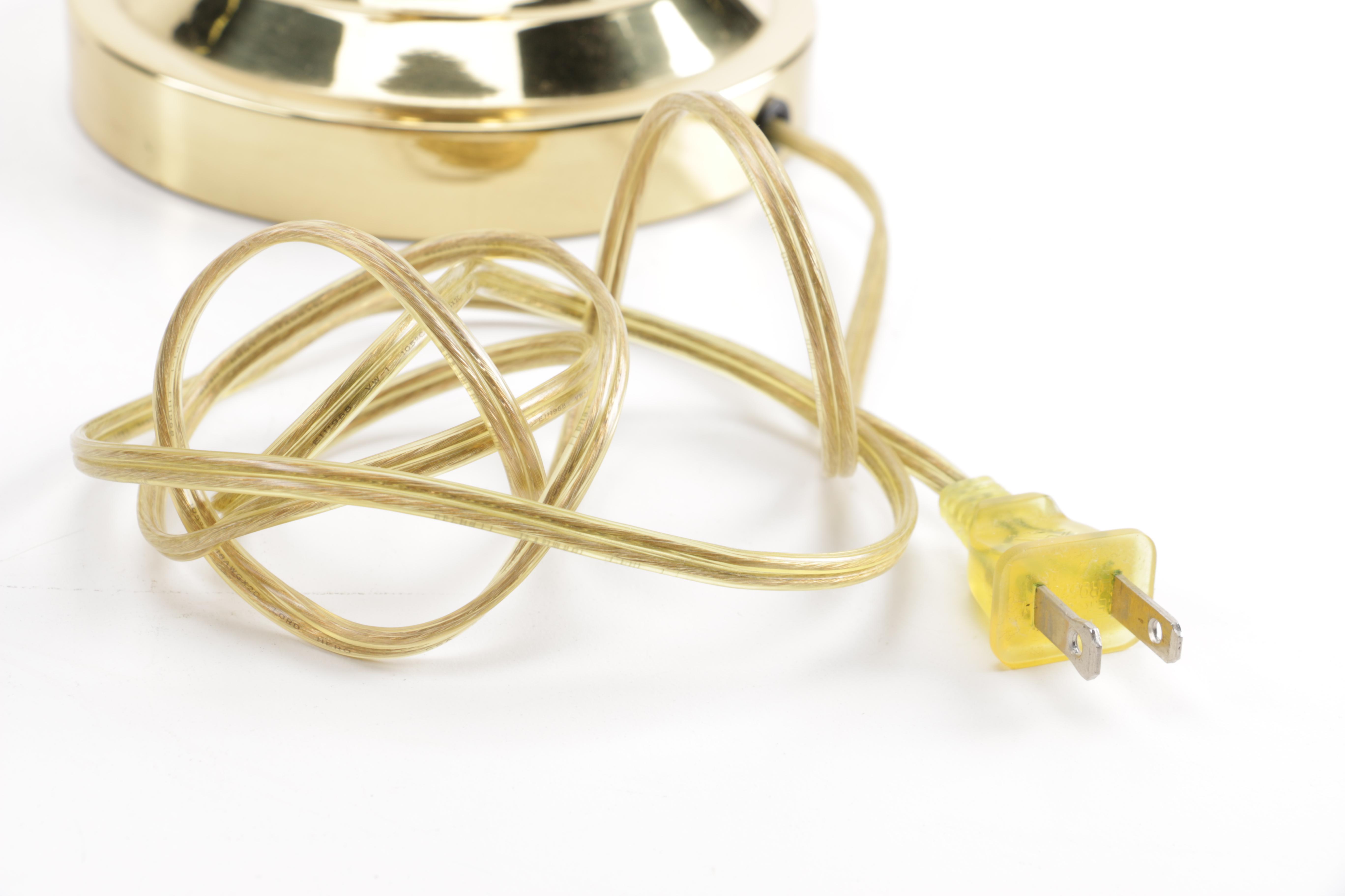 Gold Tone Piano Lamp