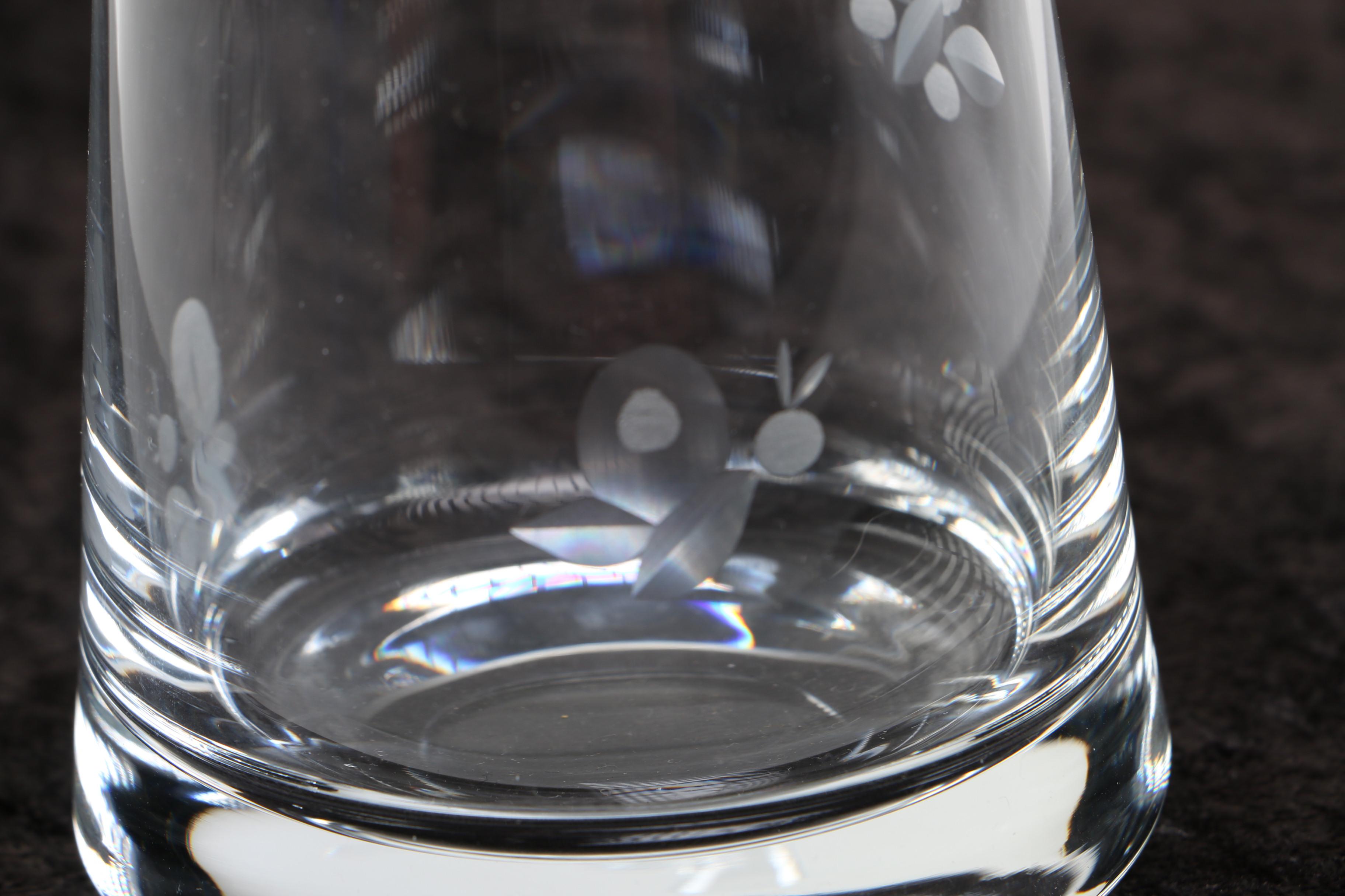 Hungarian Crystal Carafe and Brandy Snifter