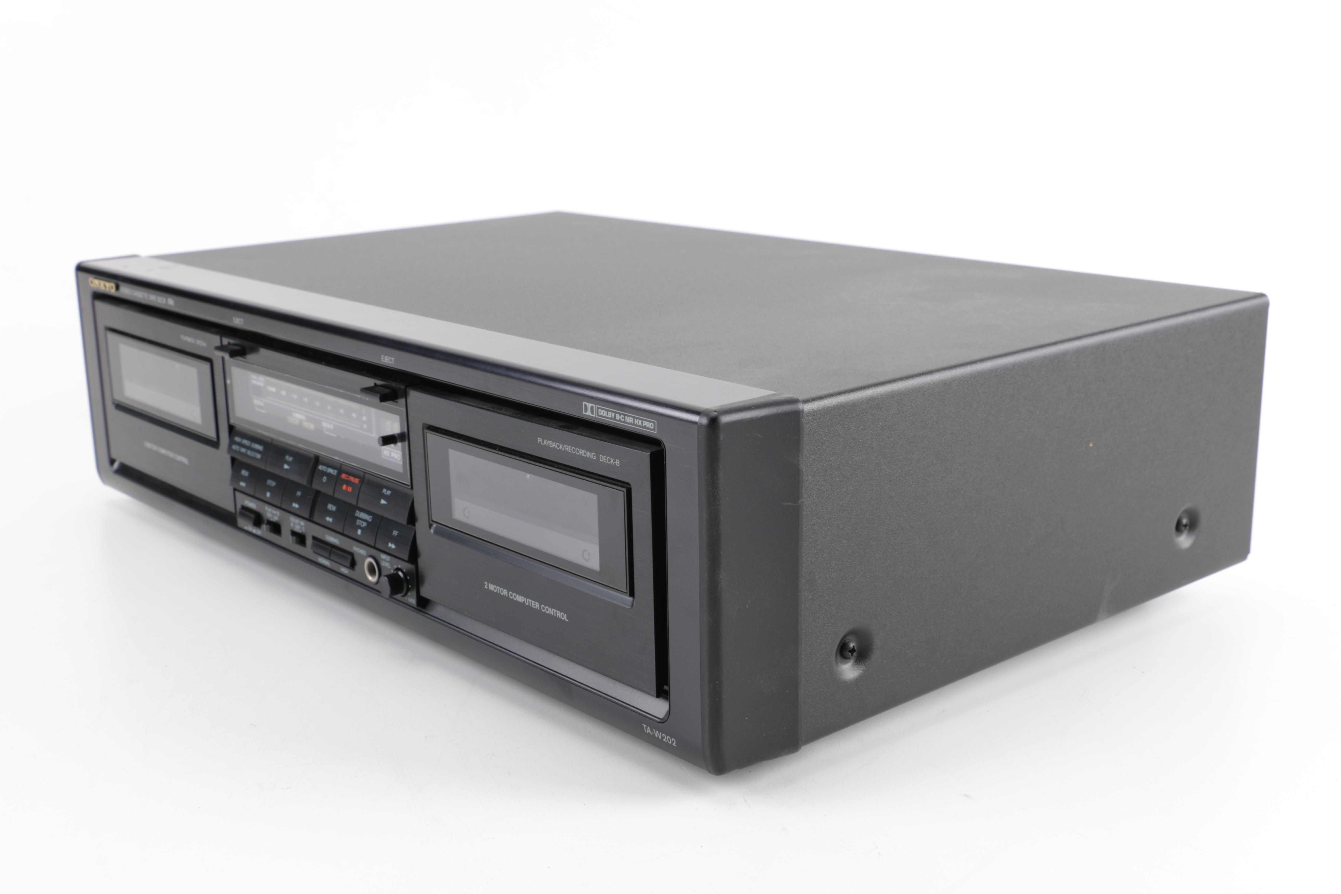 Onkyo Stereo Cassette Tape Deck and Remote