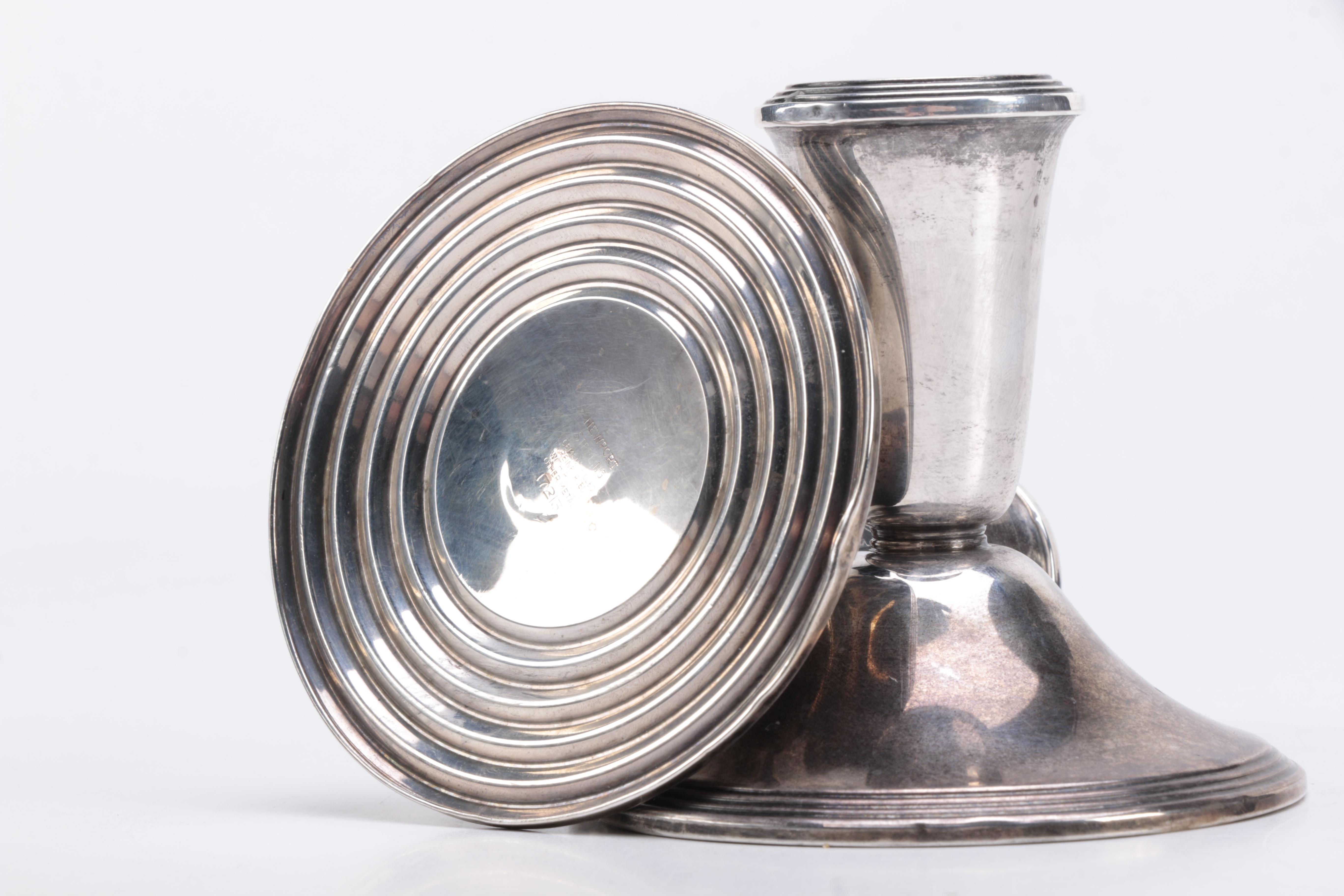 Candelabrum, Candleholders and Pedestal Bowl Featuring Gorham