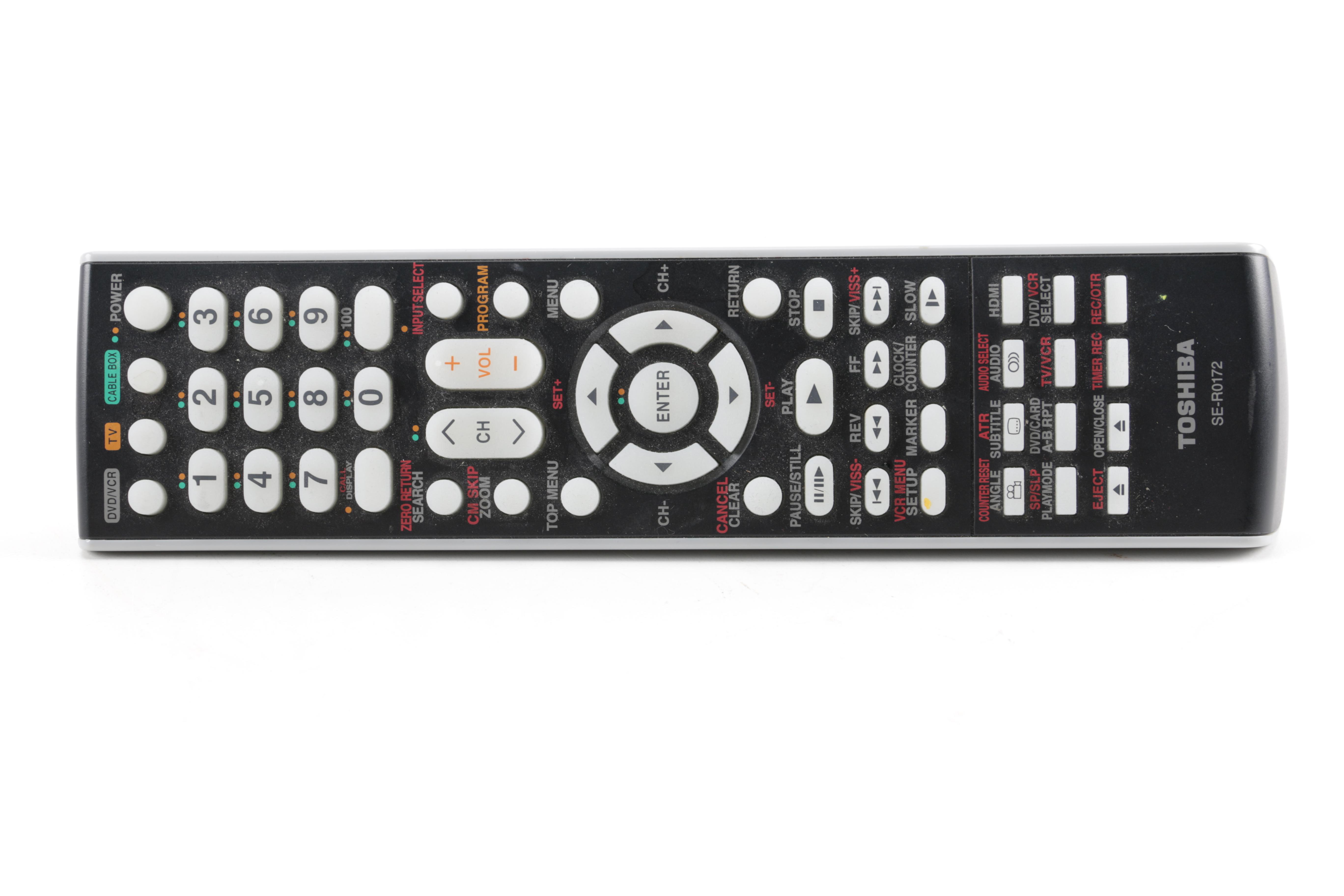 Toshiba VHS and DVD Player and Remote