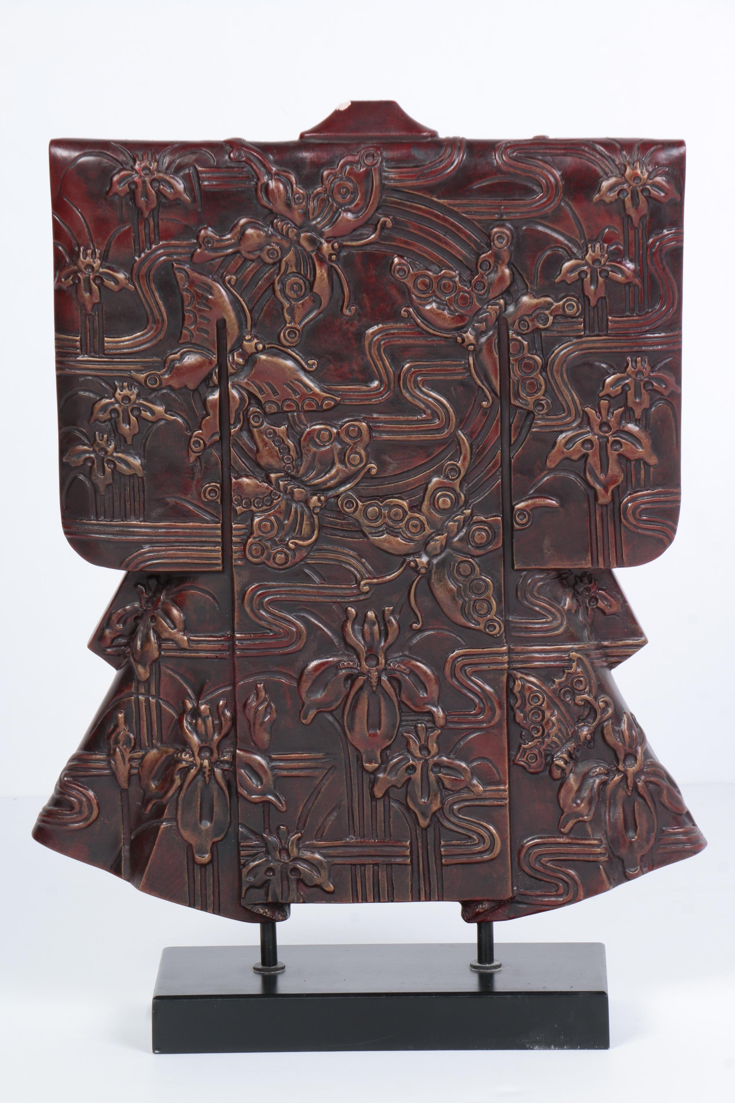 Mixed Media Kimono Sculpture on Stand