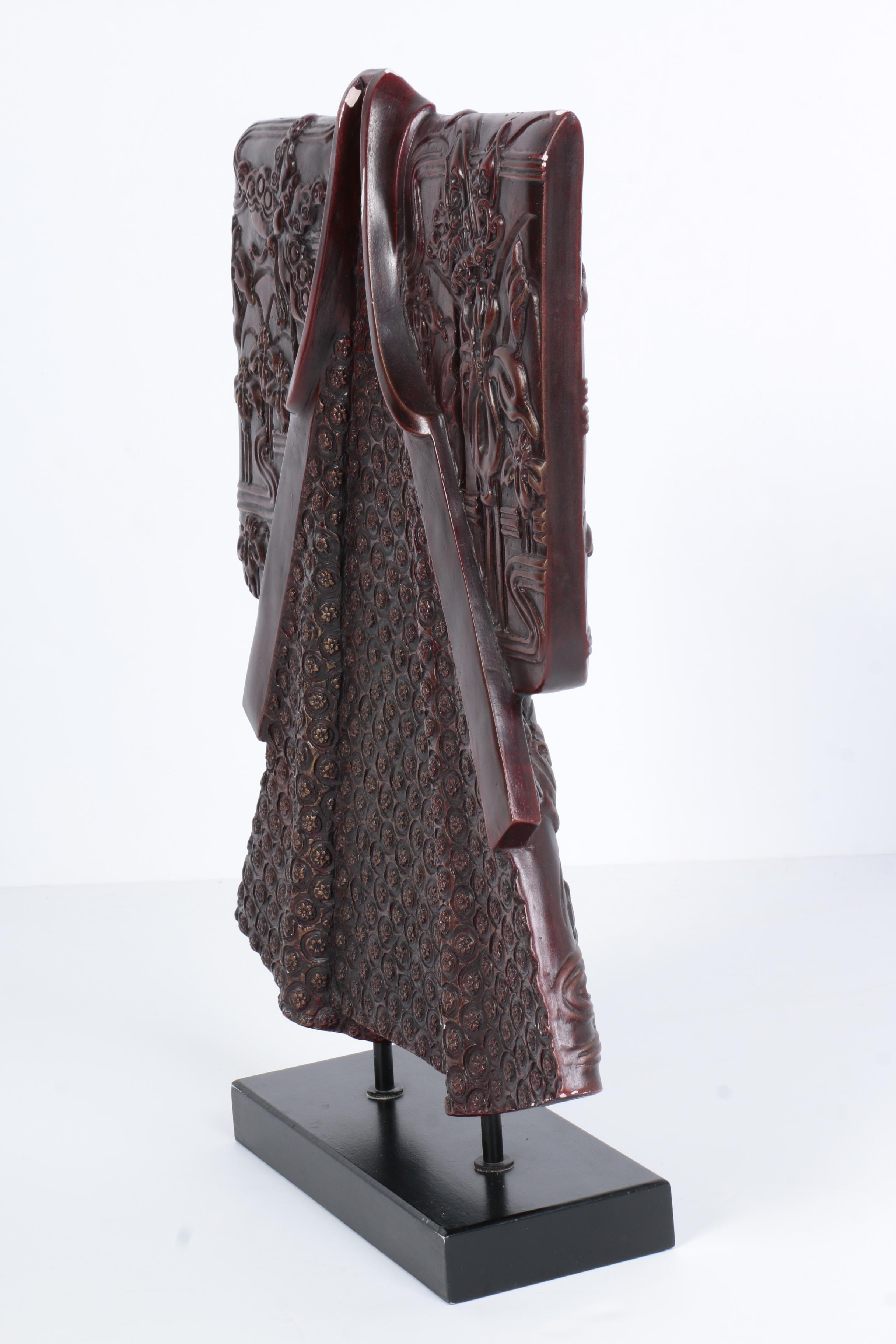 Mixed Media Kimono Sculpture on Stand