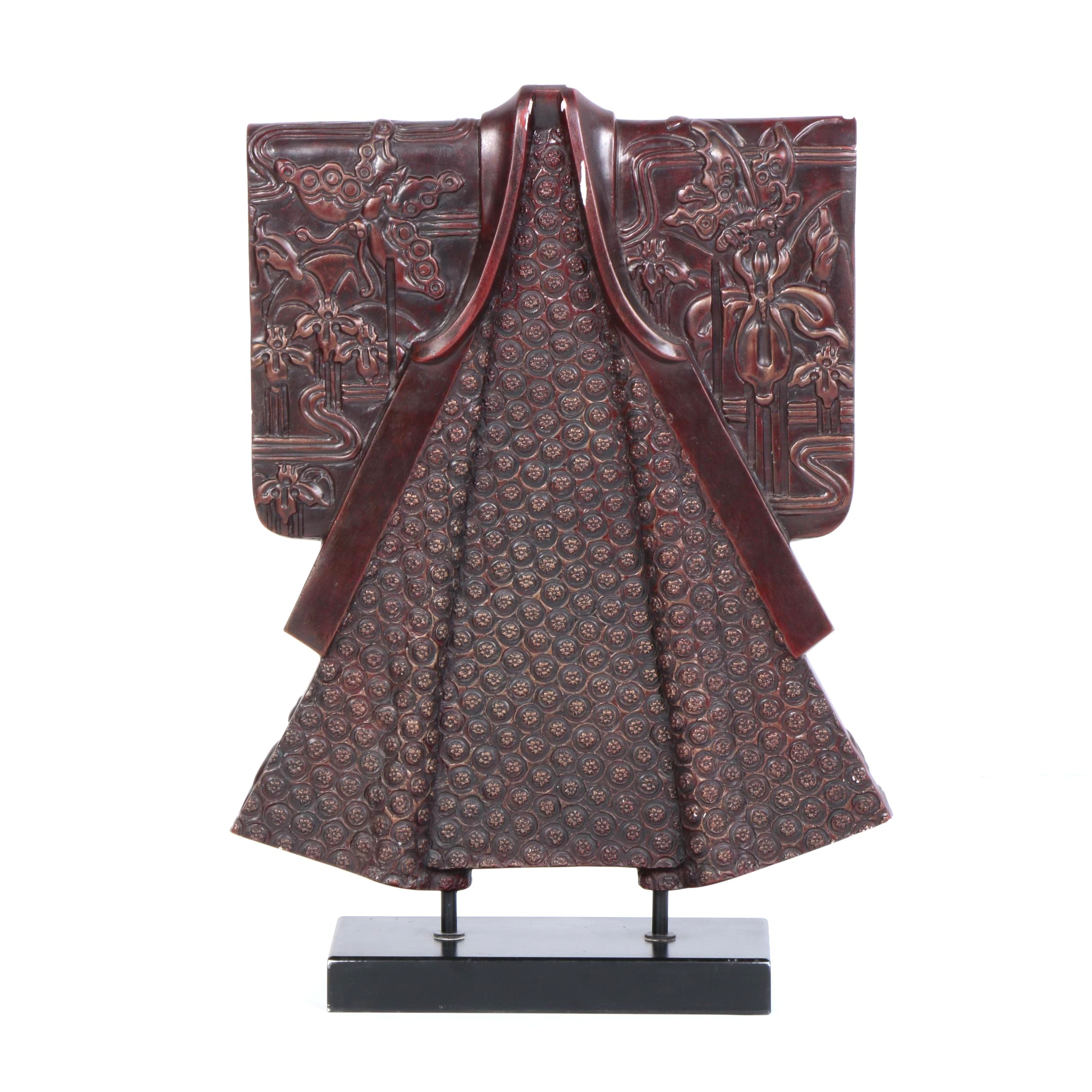 Mixed Media Kimono Sculpture on Stand