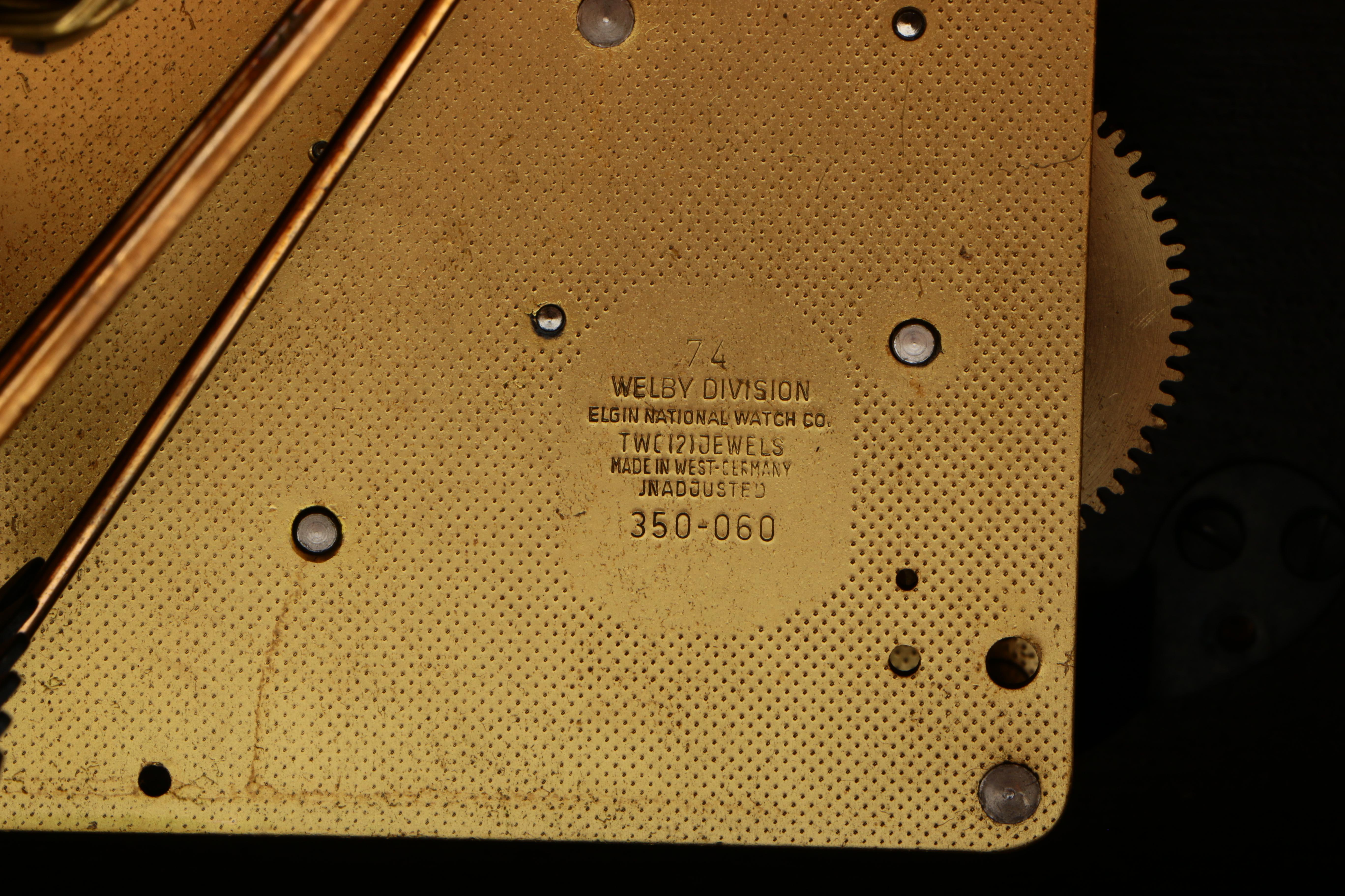 Welby Elgin Mantel Clock