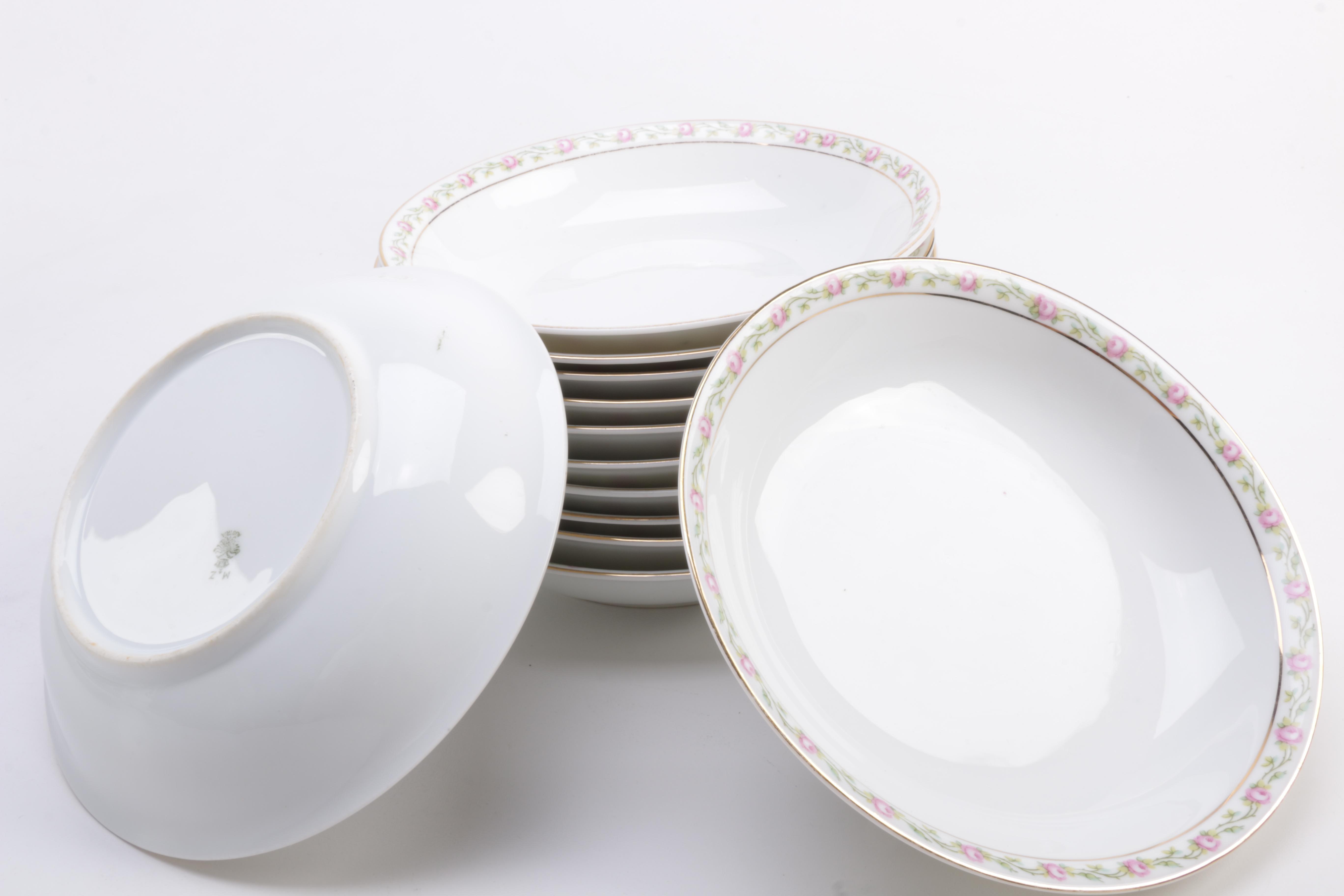 Antique Moritz Zdekauer Porcelain Tableware