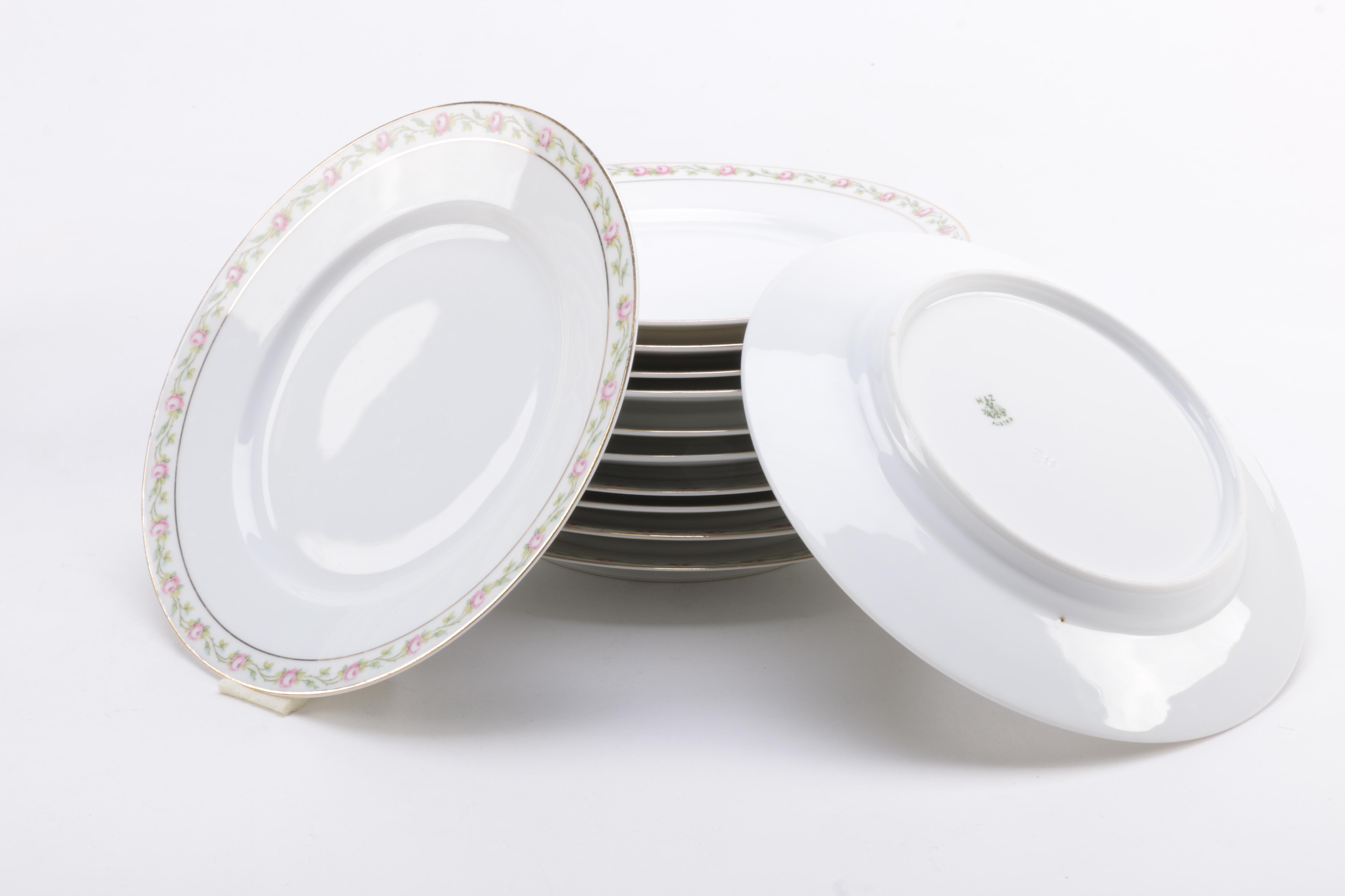 Antique Moritz Zdekauer Porcelain Tableware