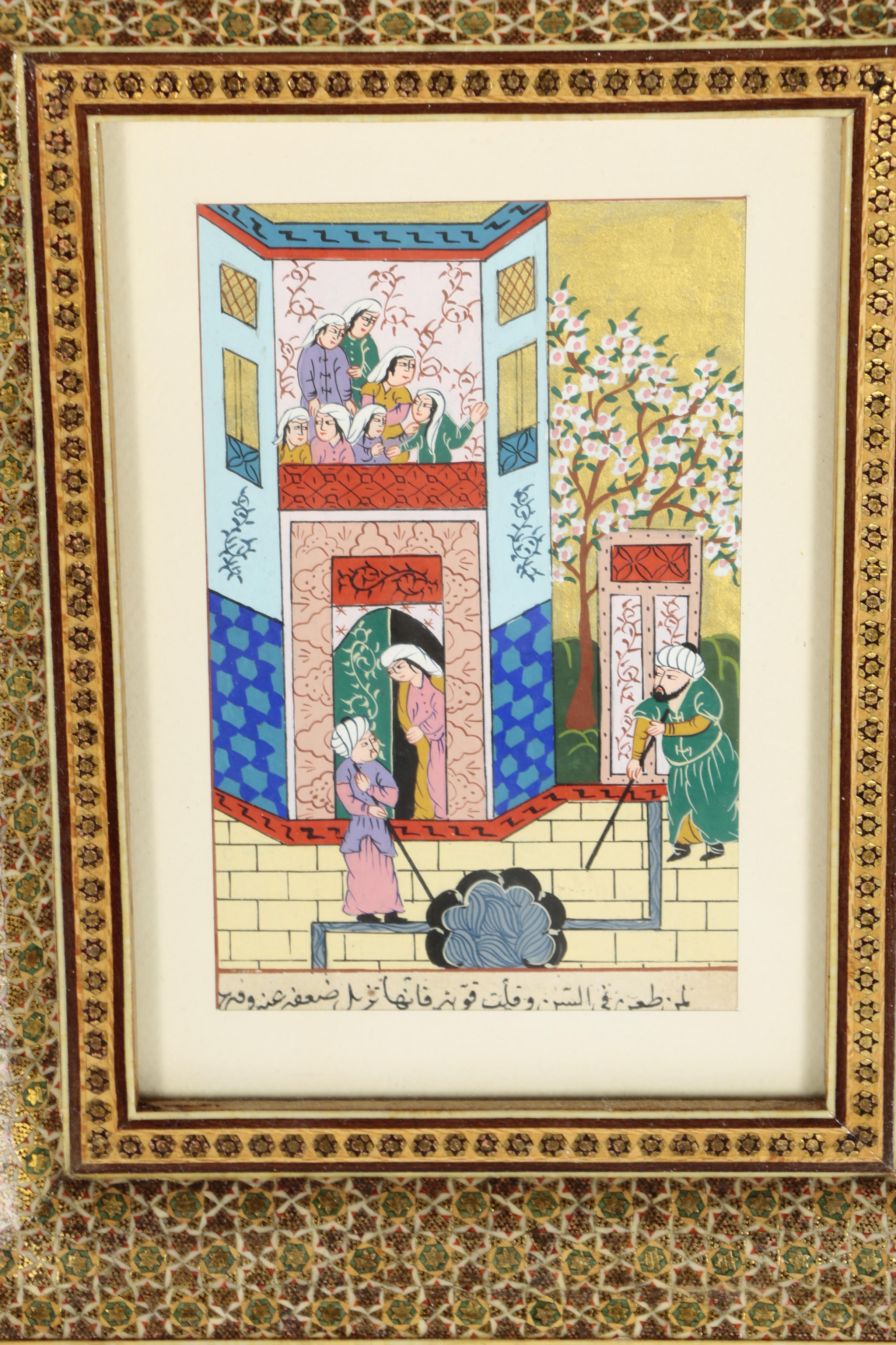 Indo-Persian Figural Gouache Paintings on Paper