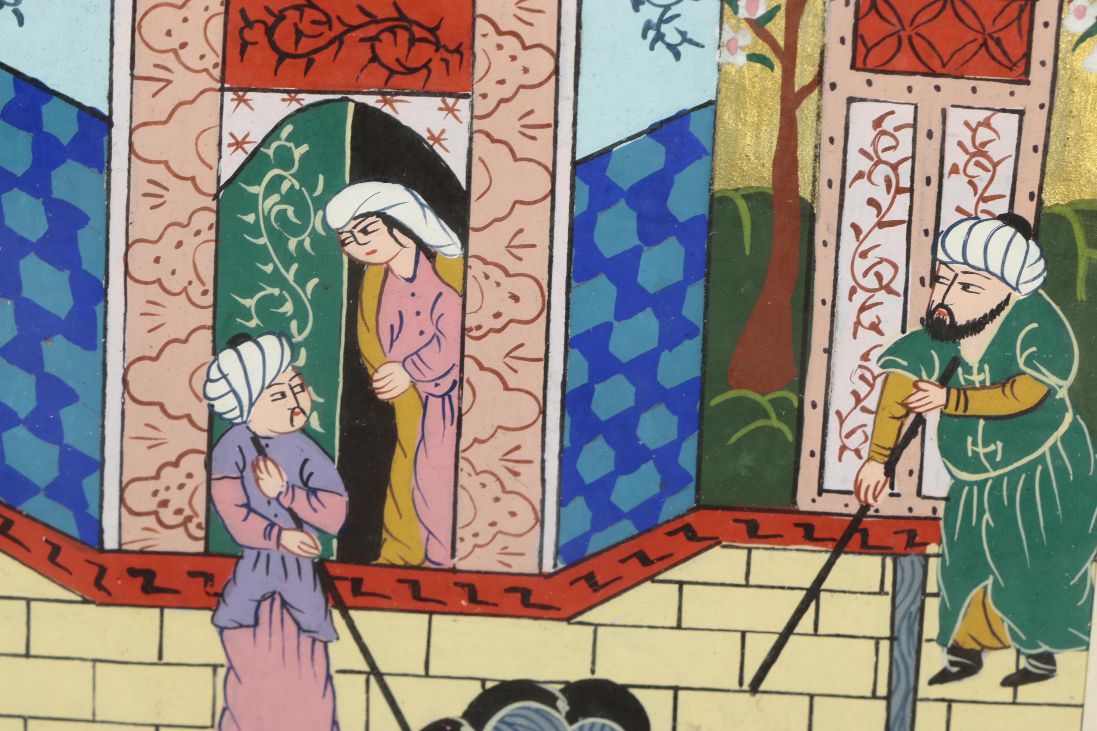 Indo-Persian Figural Gouache Paintings on Paper