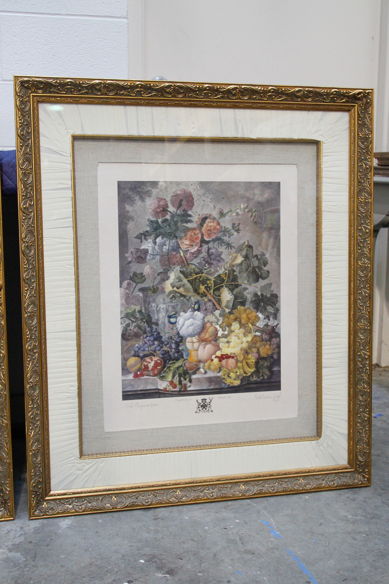 After Richard Earlom "A Flower Piece" Print Pairing