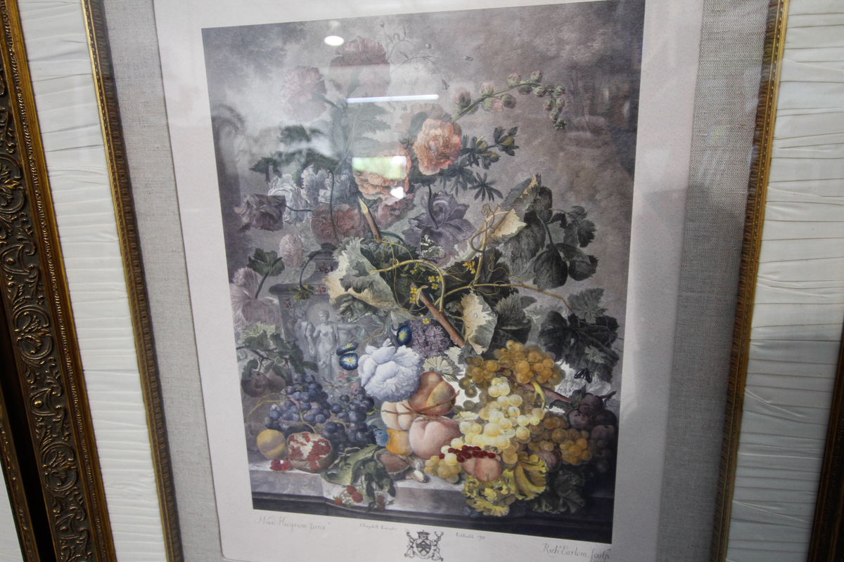 After Richard Earlom "A Flower Piece" Print Pairing