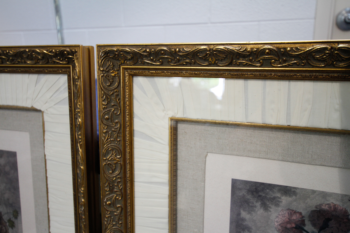 After Richard Earlom "A Flower Piece" Print Pairing