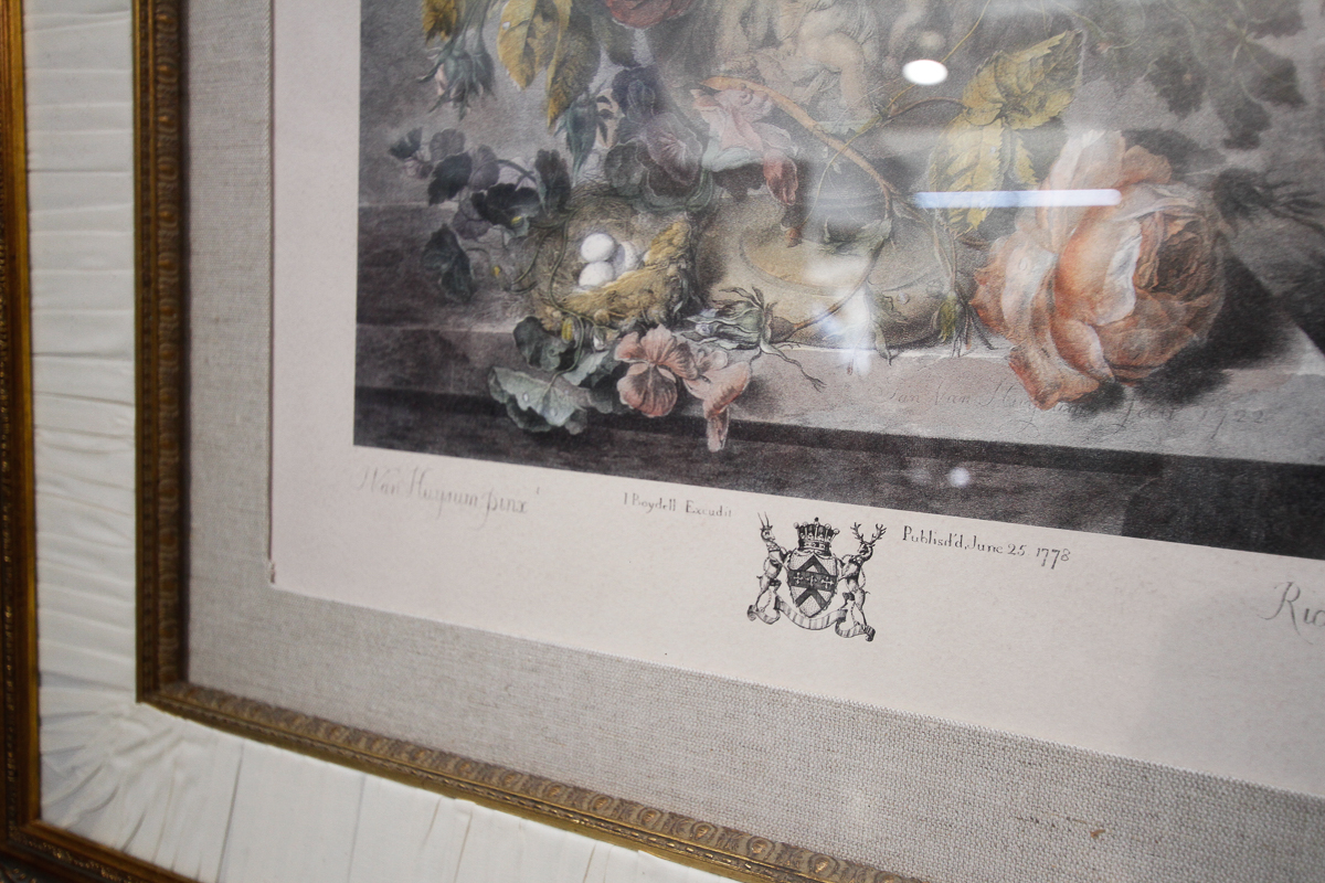 After Richard Earlom "A Flower Piece" Print Pairing