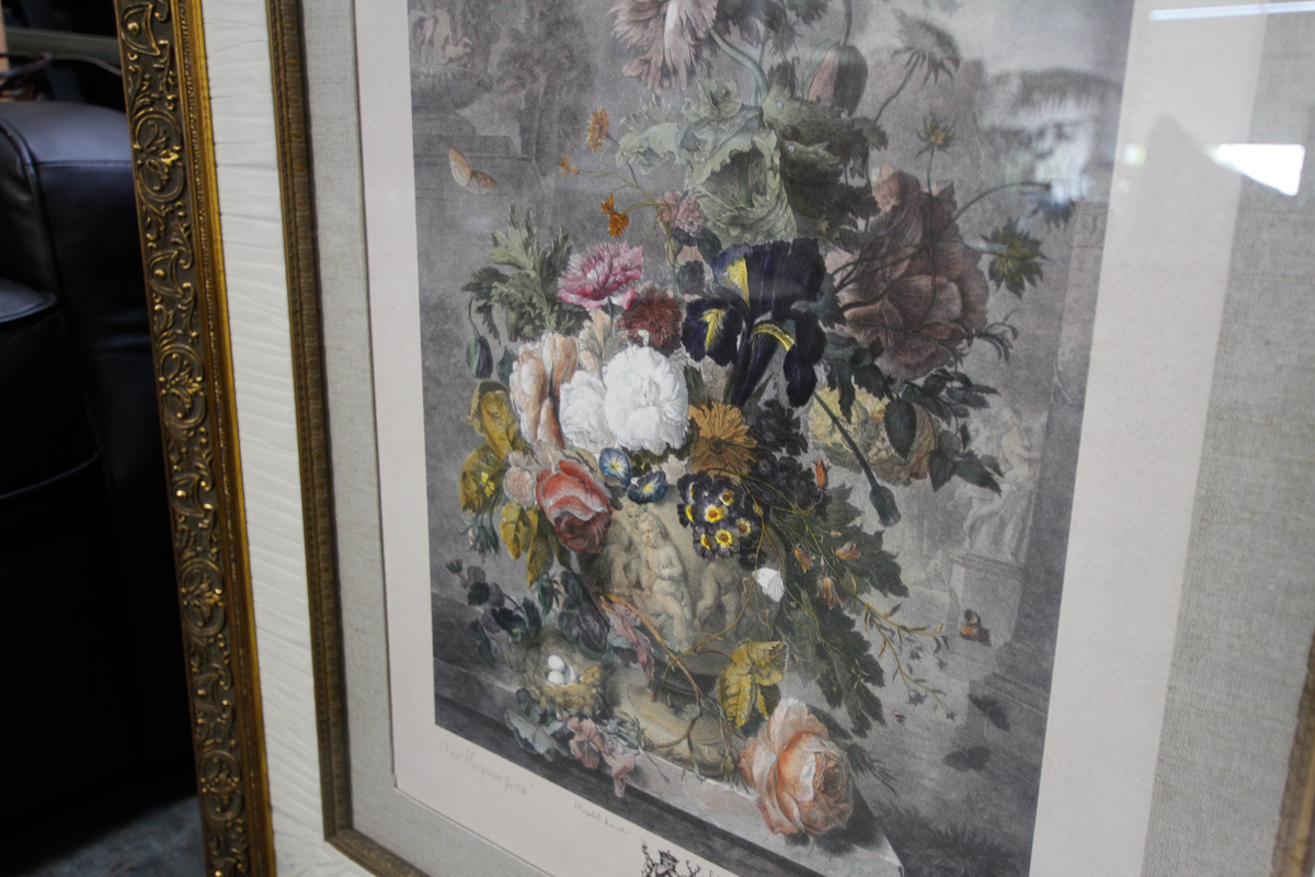After Richard Earlom "A Flower Piece" Print Pairing