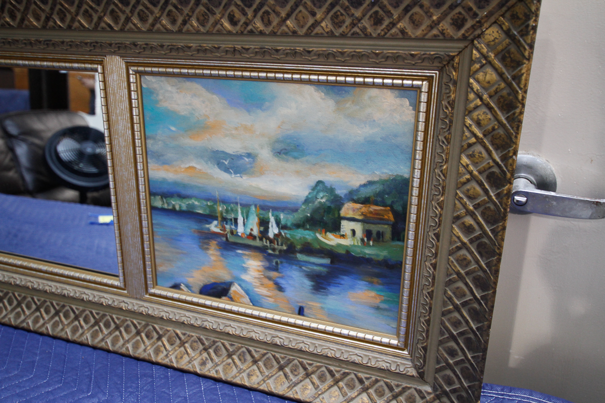 Mirror and Painting Triptych