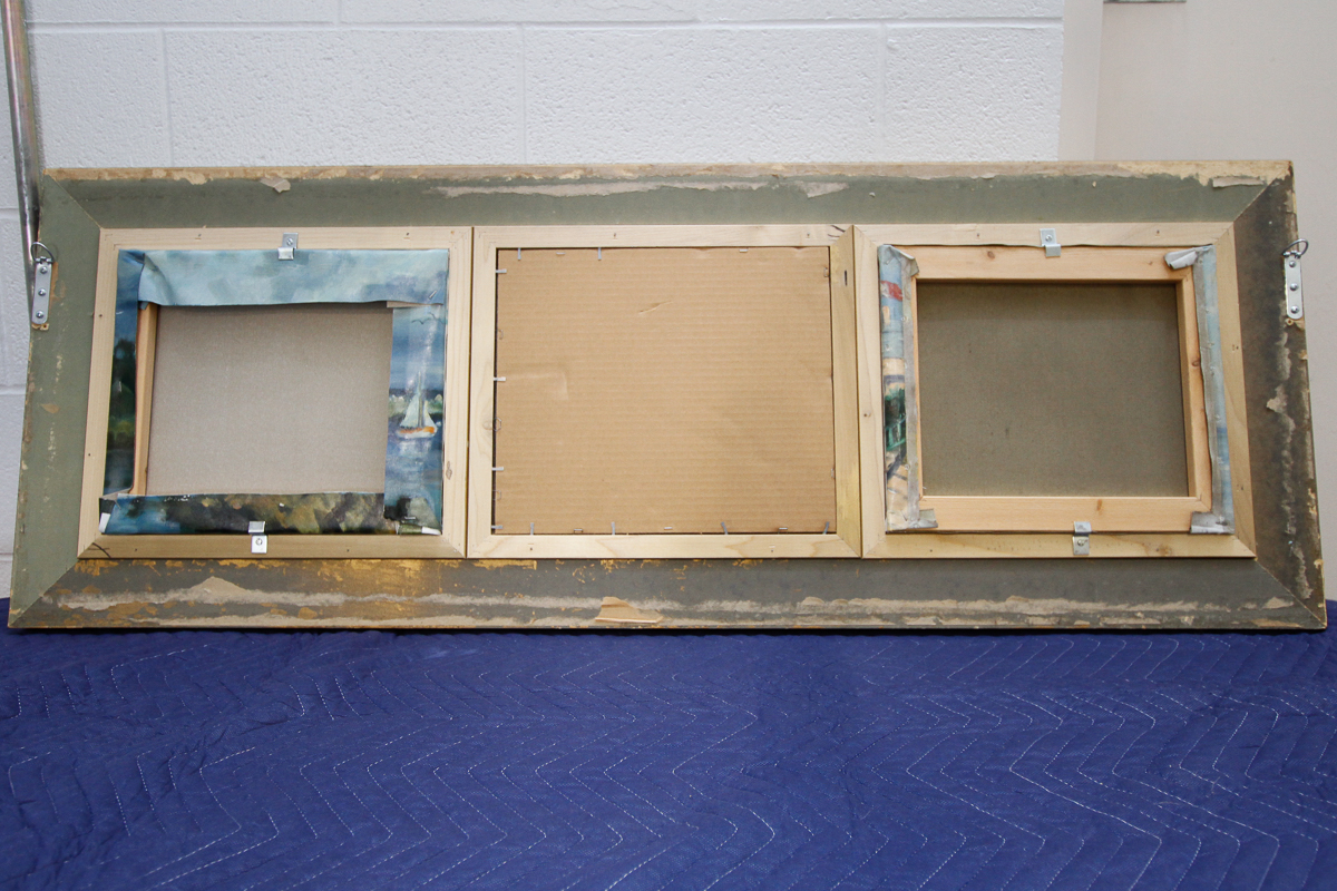 Mirror and Painting Triptych