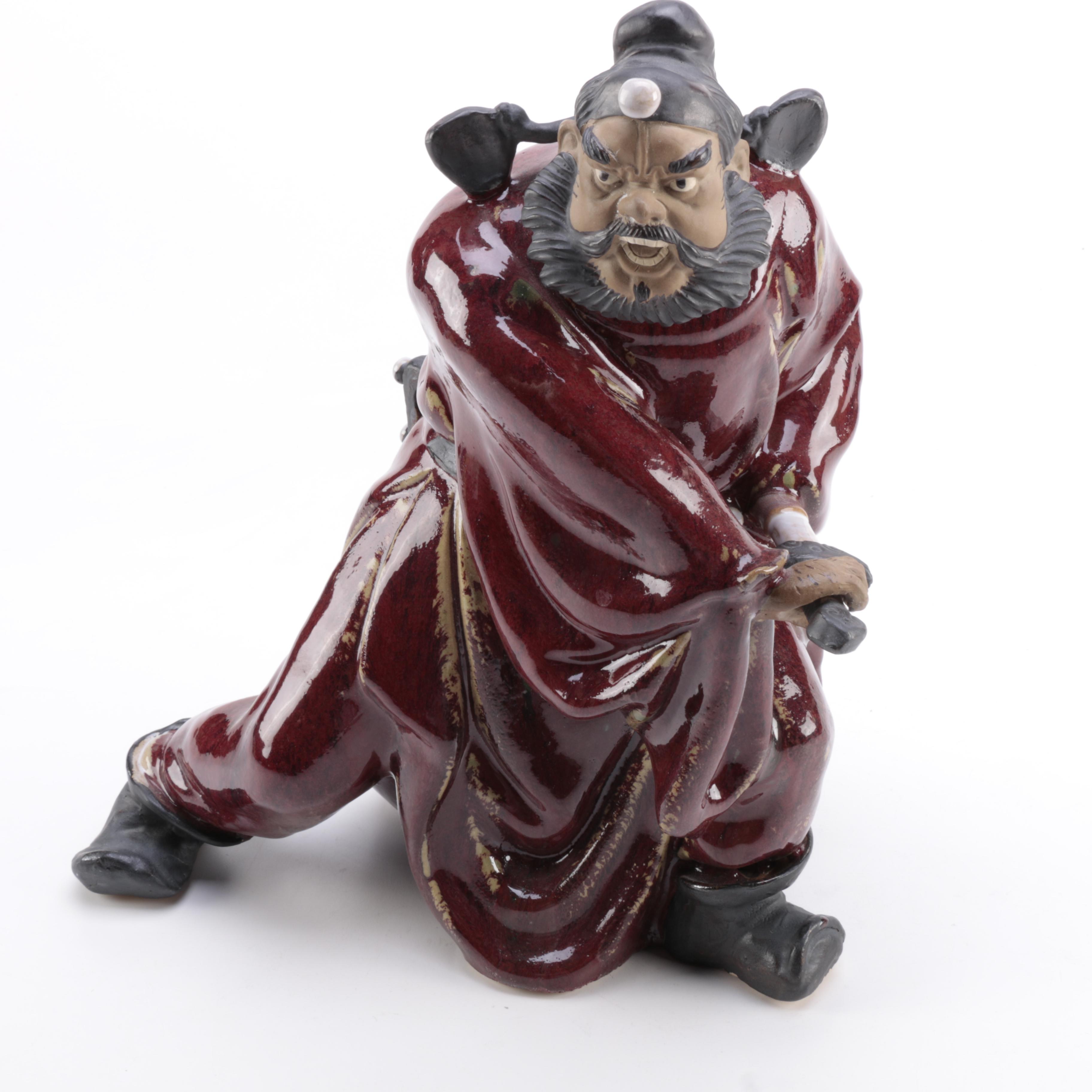 Chinese Ceramic Warrior Figurine