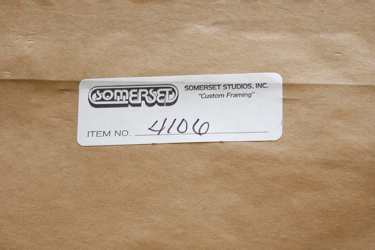 Framed Offset Lithograph of a Ship