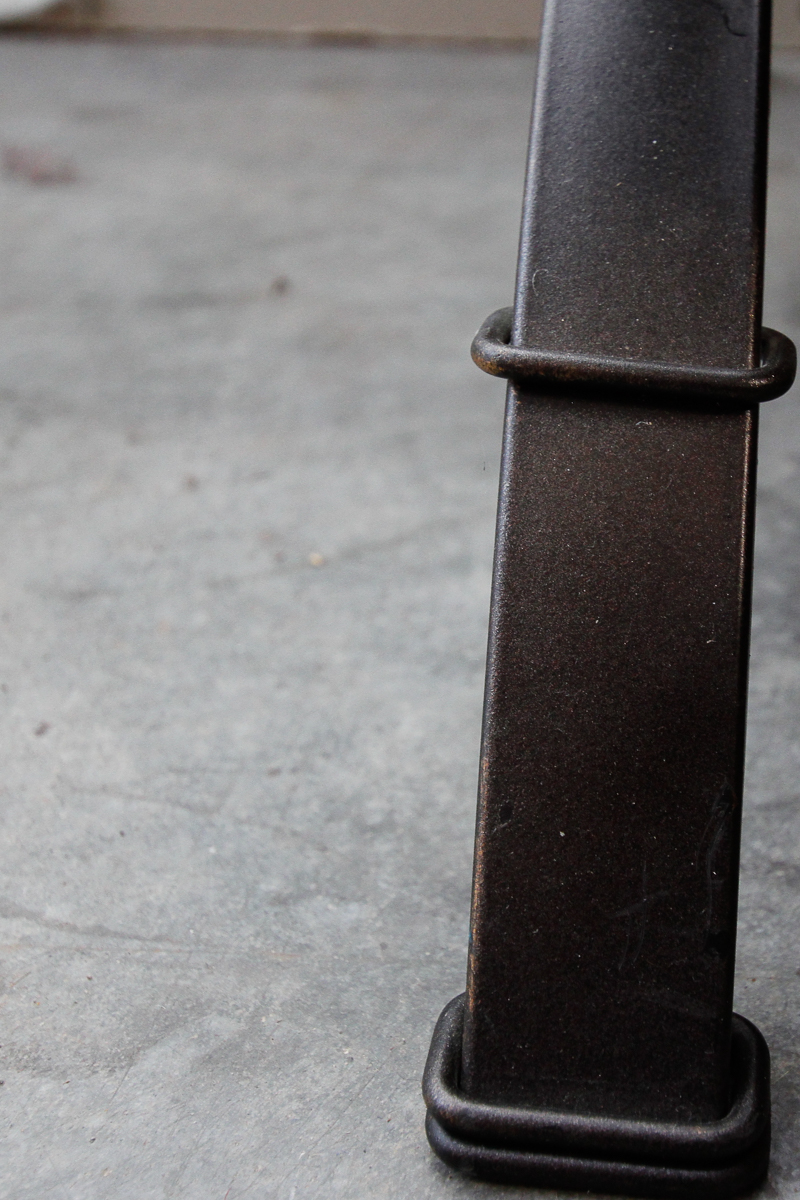Metal and Glass Topped Coffee Table