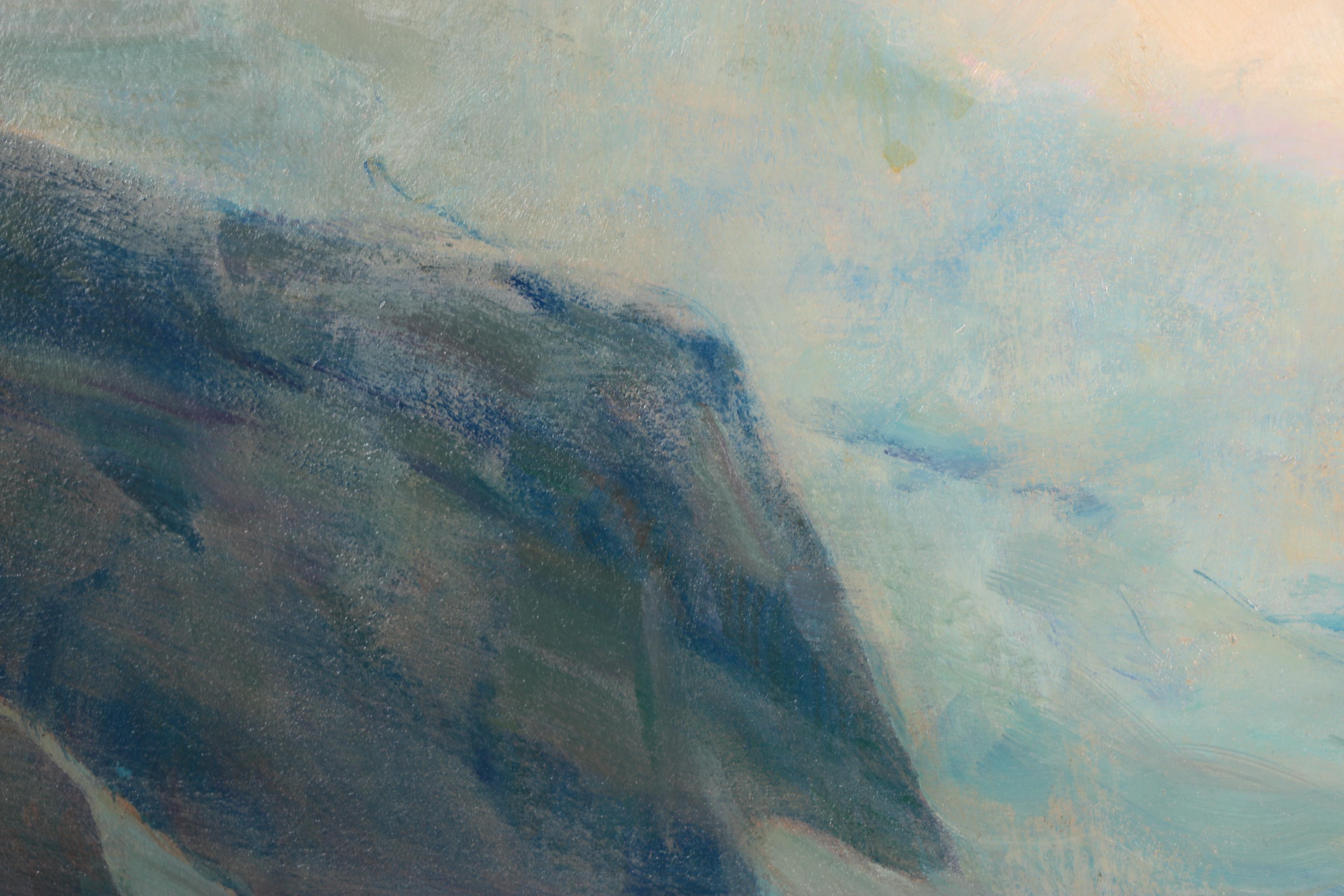 Frank Handlen Oil Painting on Panel "Big Seas"
