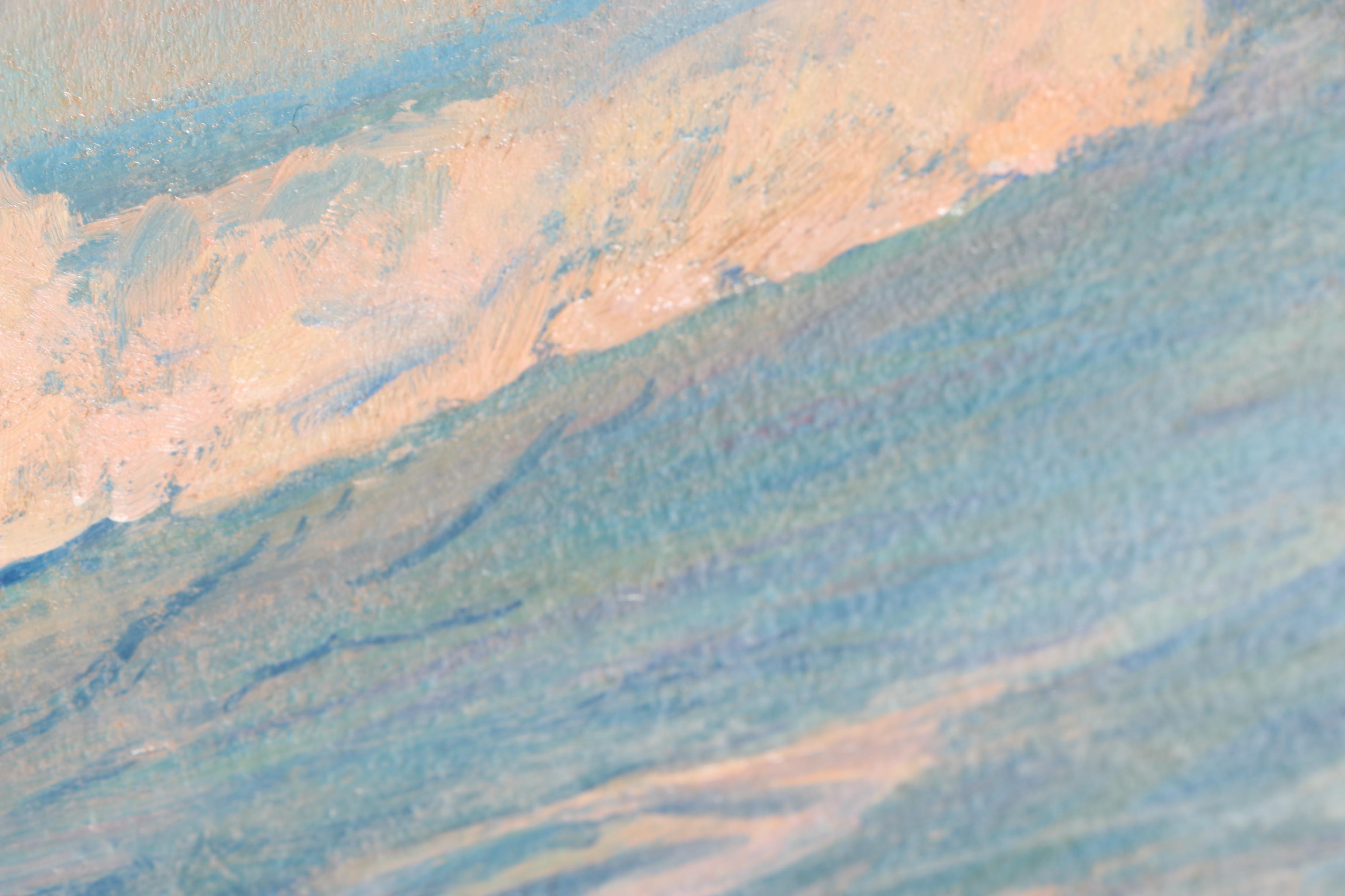 Frank Handlen Oil Painting on Panel "Big Seas"
