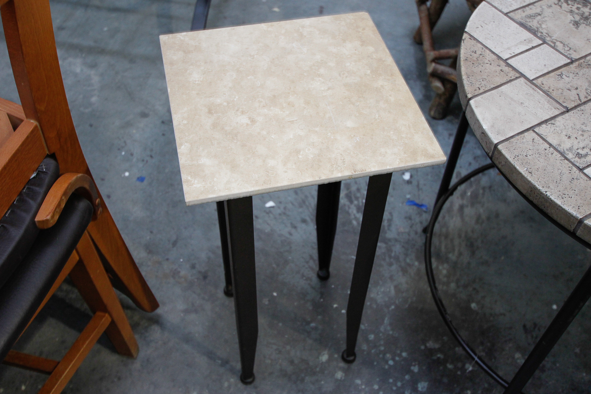 Tile Top Metal Side and Accent Tables