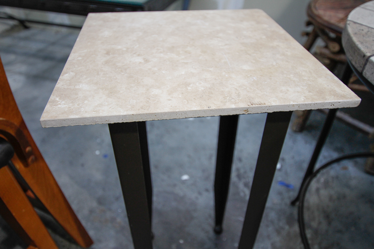 Tile Top Metal Side and Accent Tables