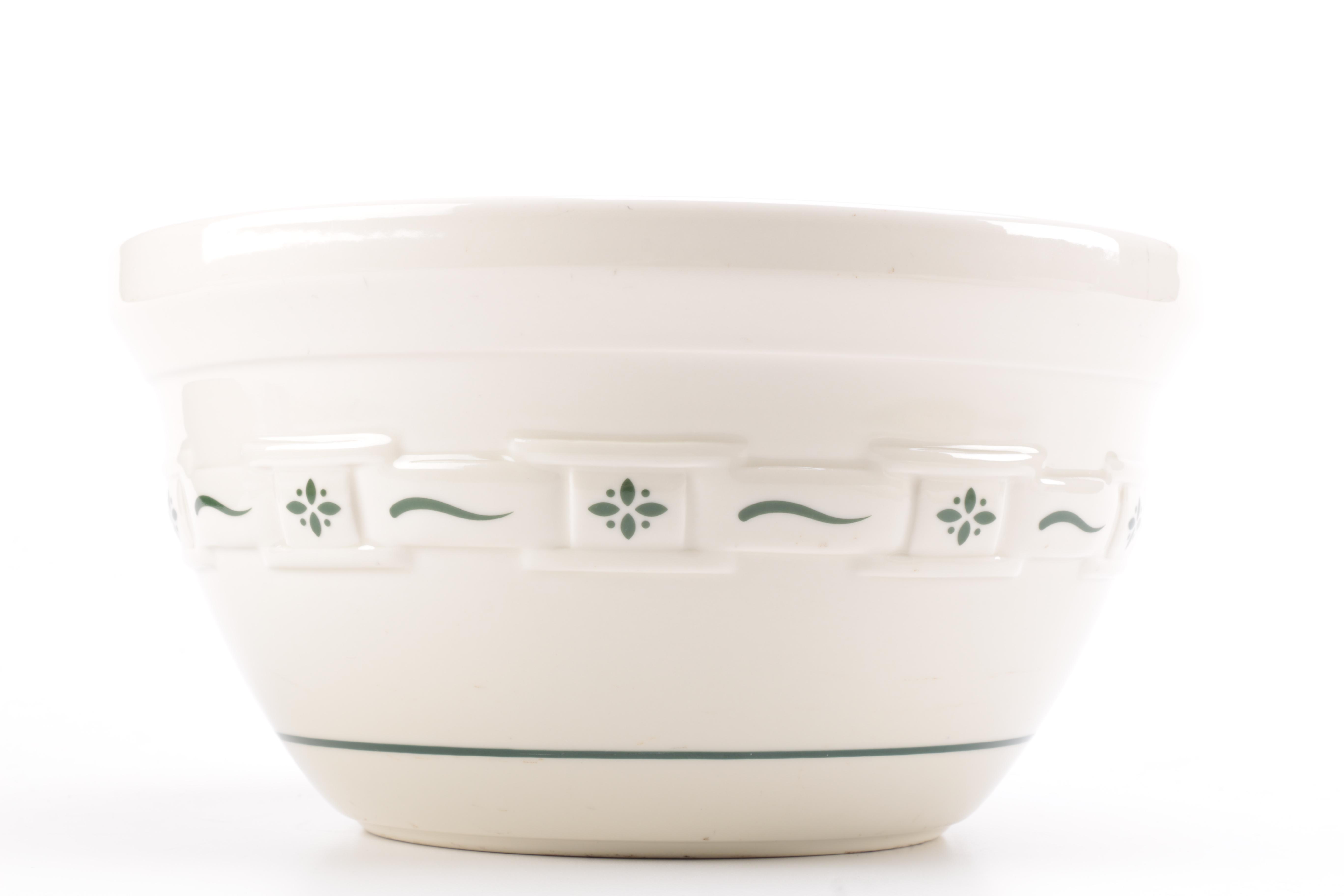 Longaberger Pottery "Woven Traditions" Decorative Bowls