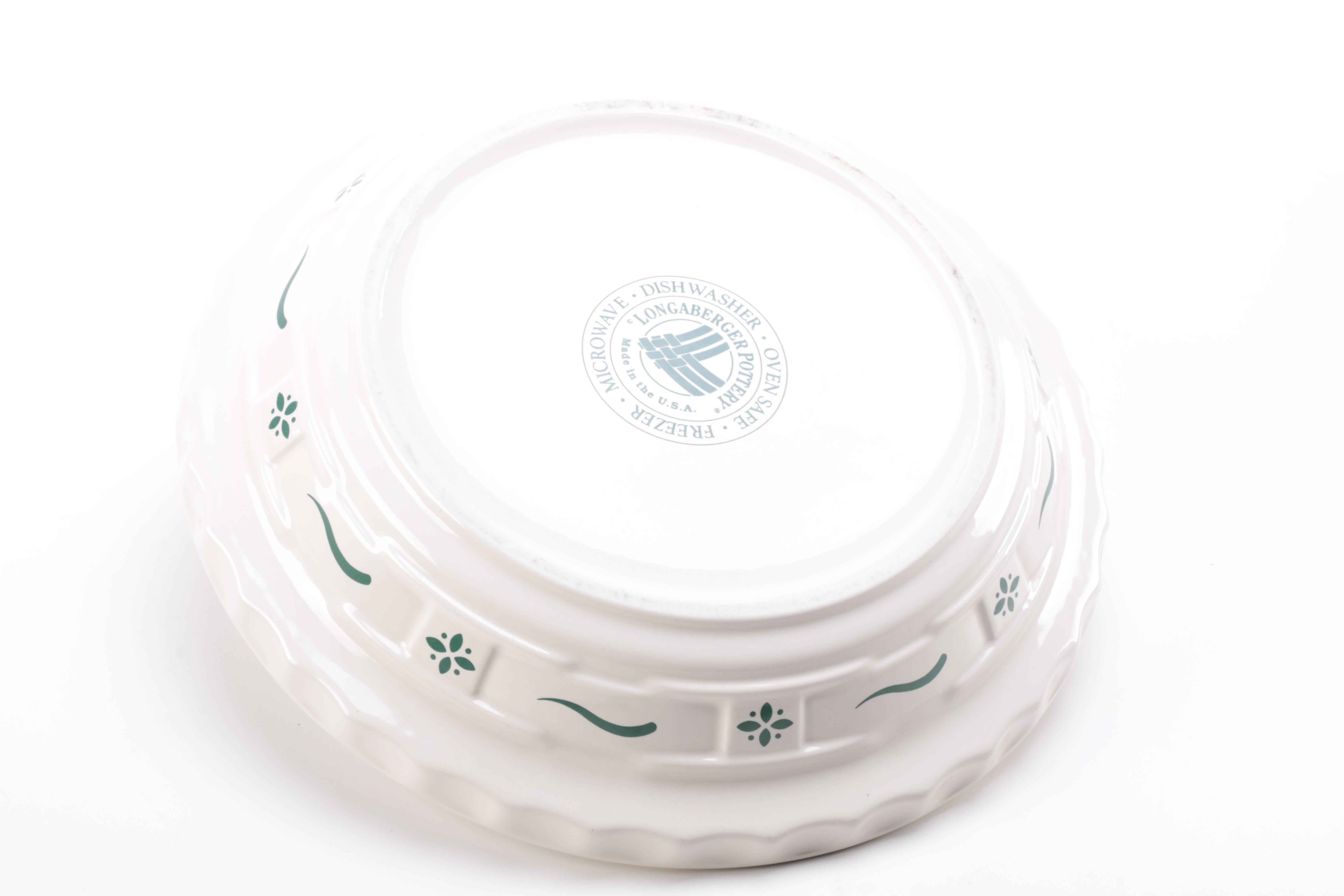 Longaberger Pottery "Woven Traditions" Decorative Bowls