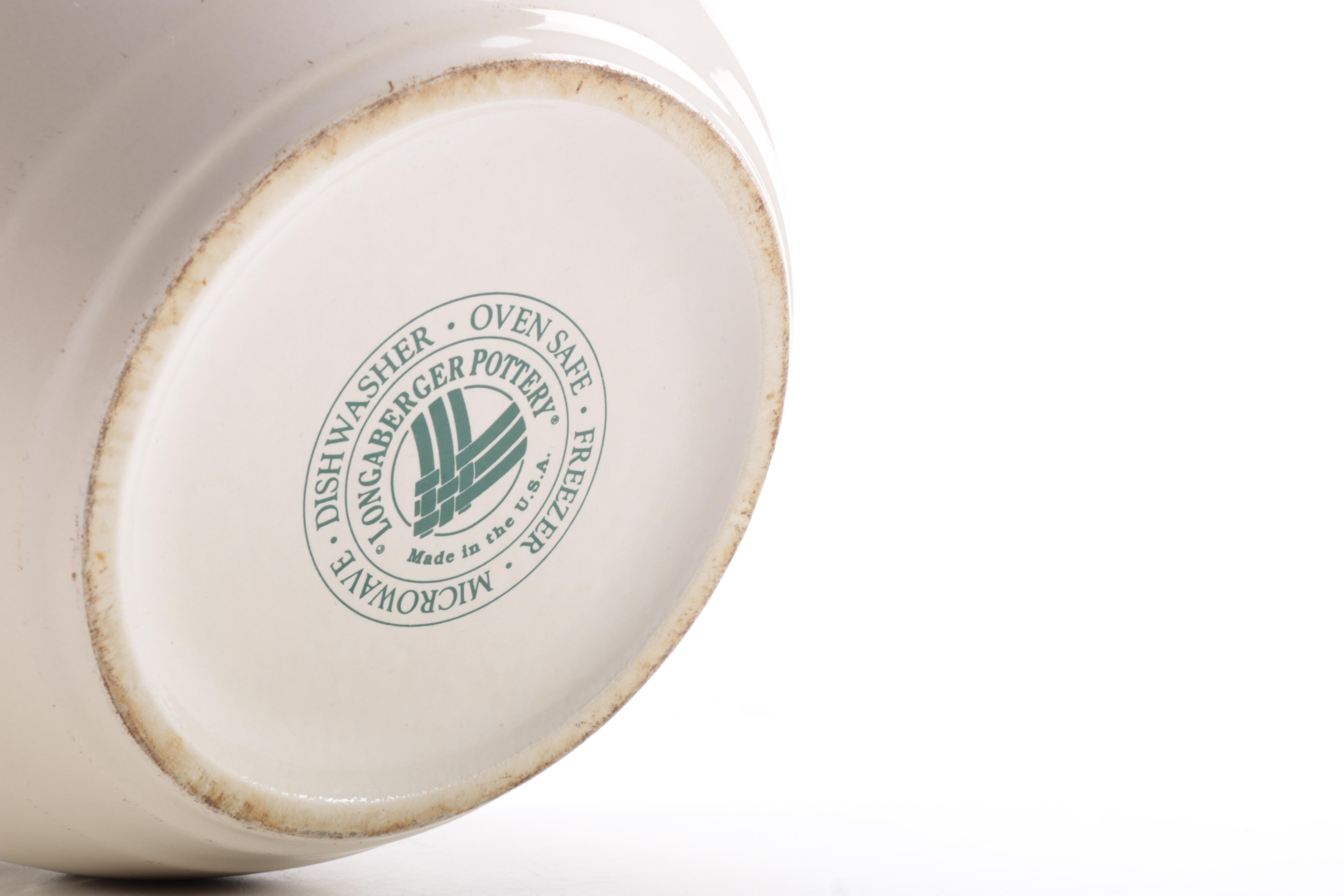 Longaberger Pottery "Woven Traditions" Decorative Bowls