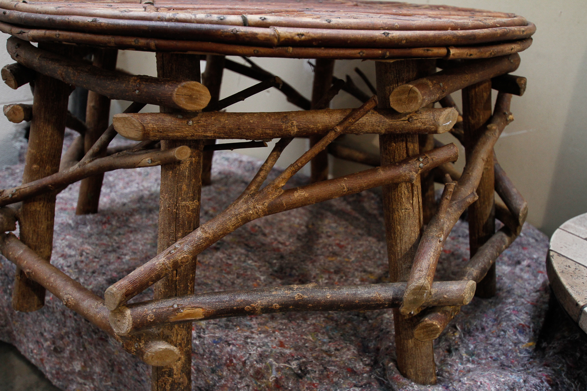 Adirondack Style Twig Coffee Table