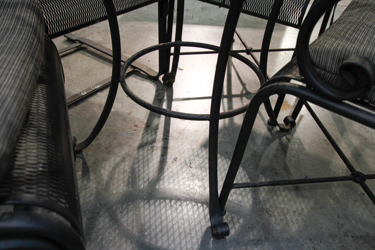 Black Metal Patio Table and Chairs
