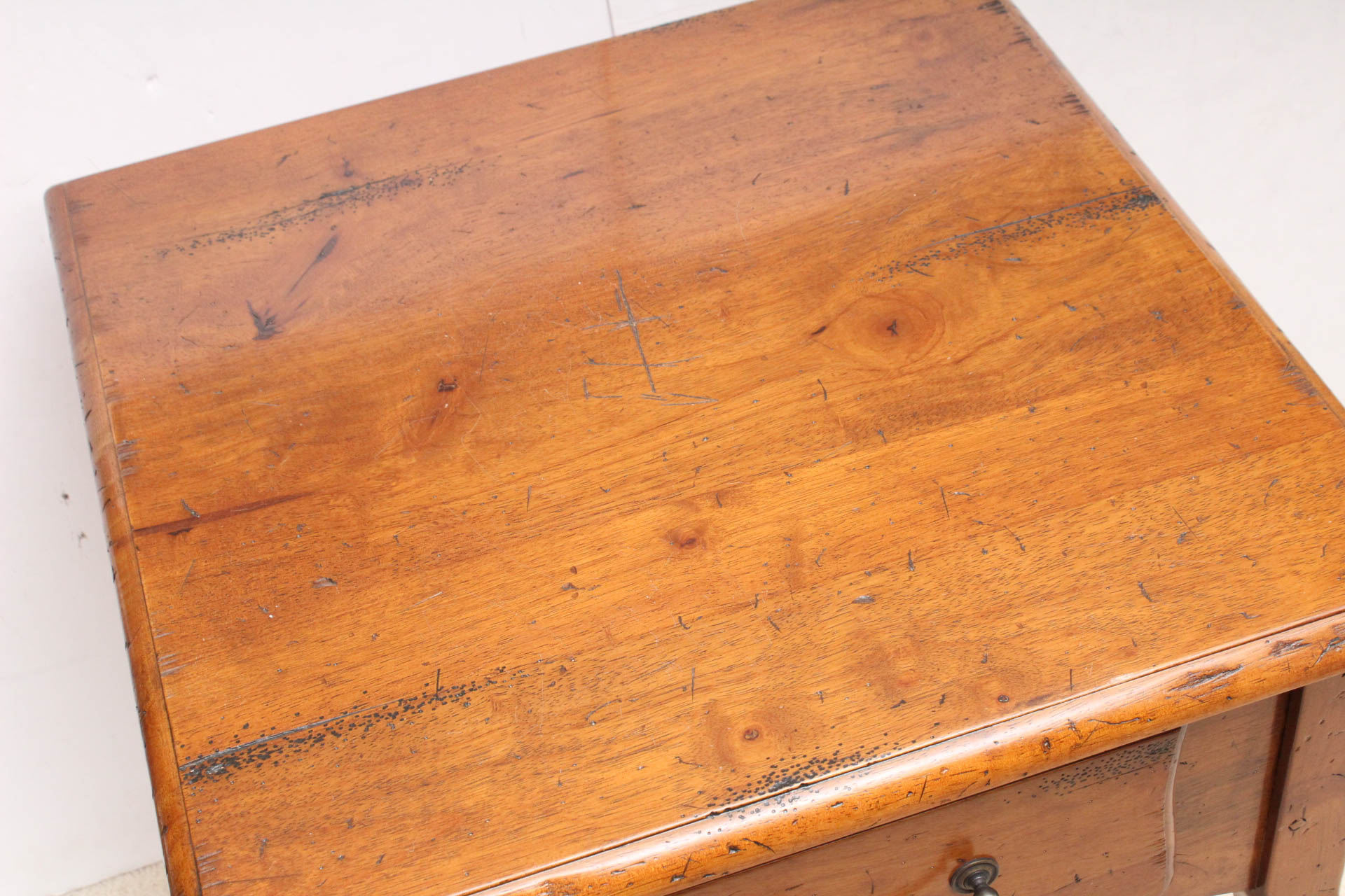 French Style Walnut Side Table