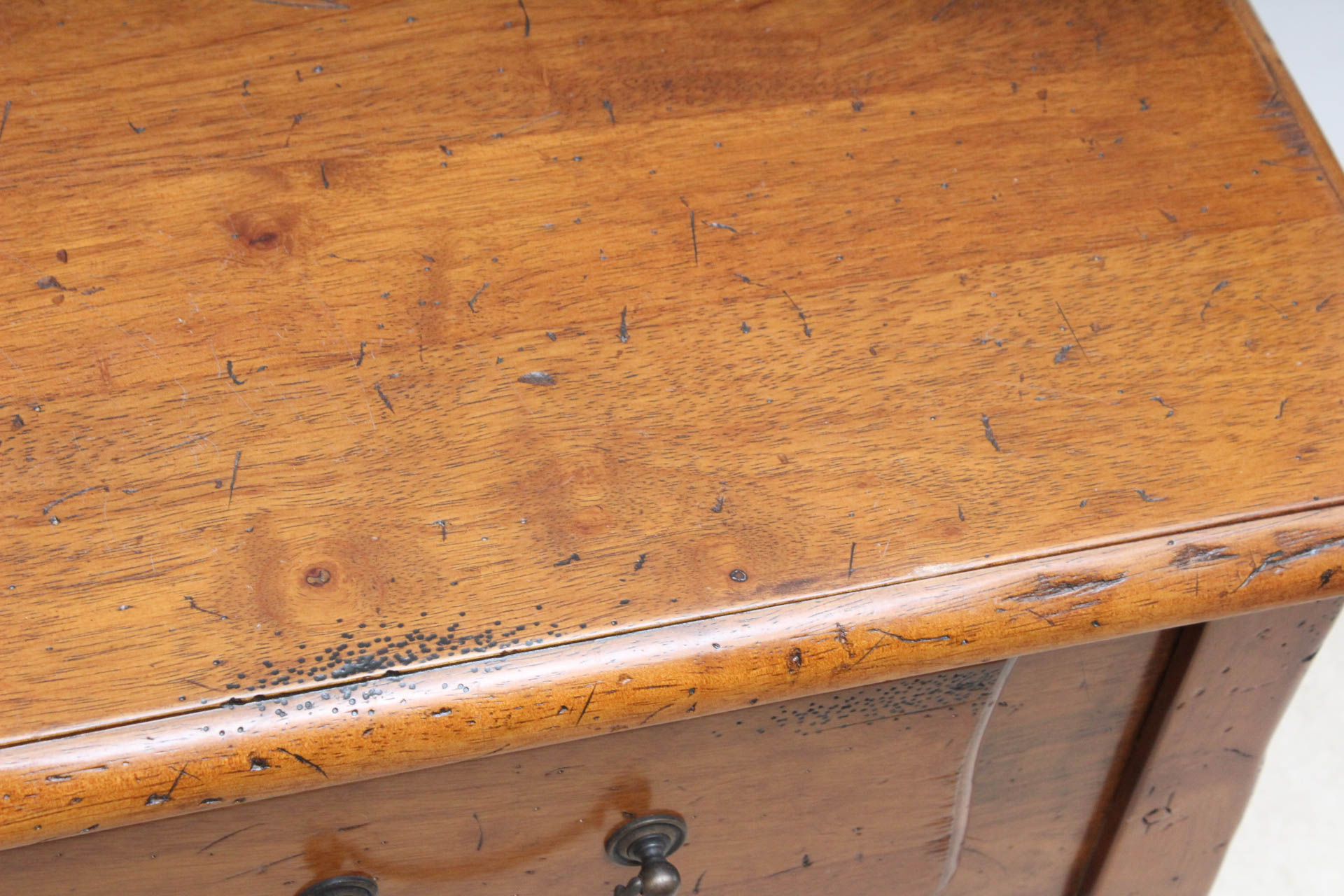 French Style Walnut Side Table