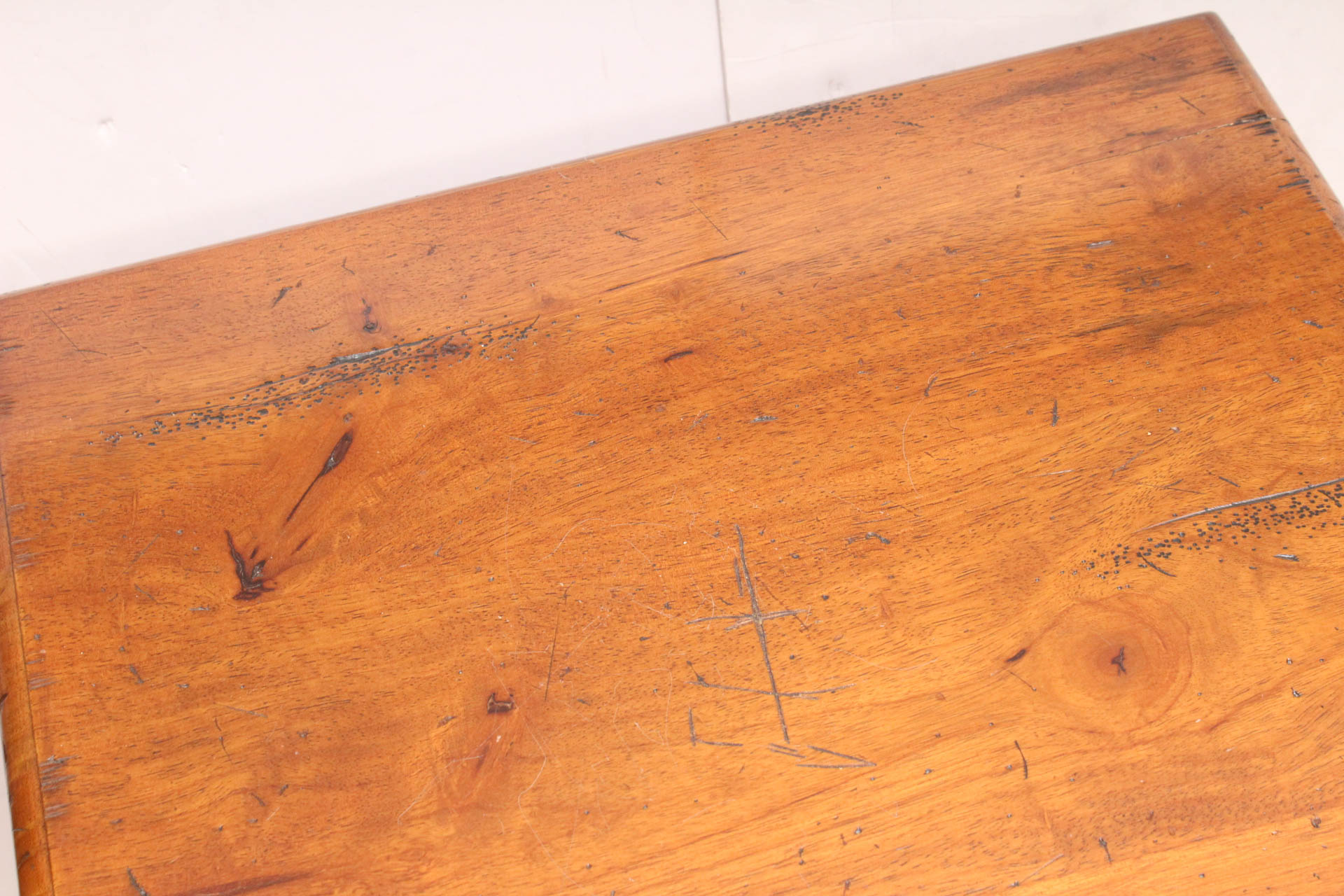 French Style Walnut Side Table