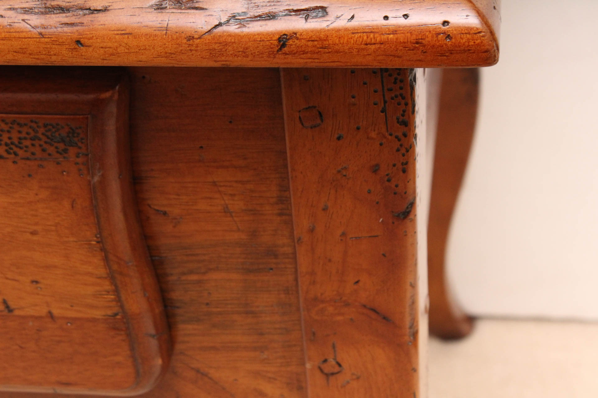 French Style Walnut Side Table