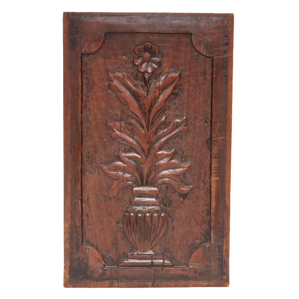 Vintage Carved Wood Wall Hanging