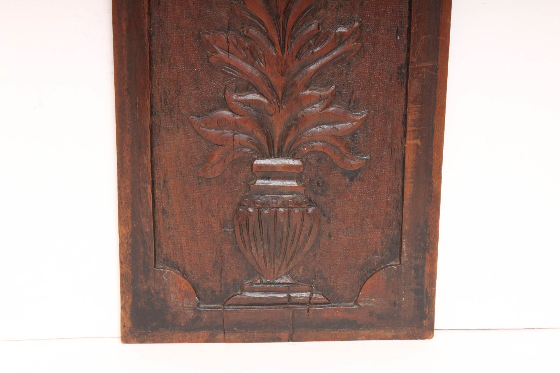 Vintage Carved Wood Wall Hanging